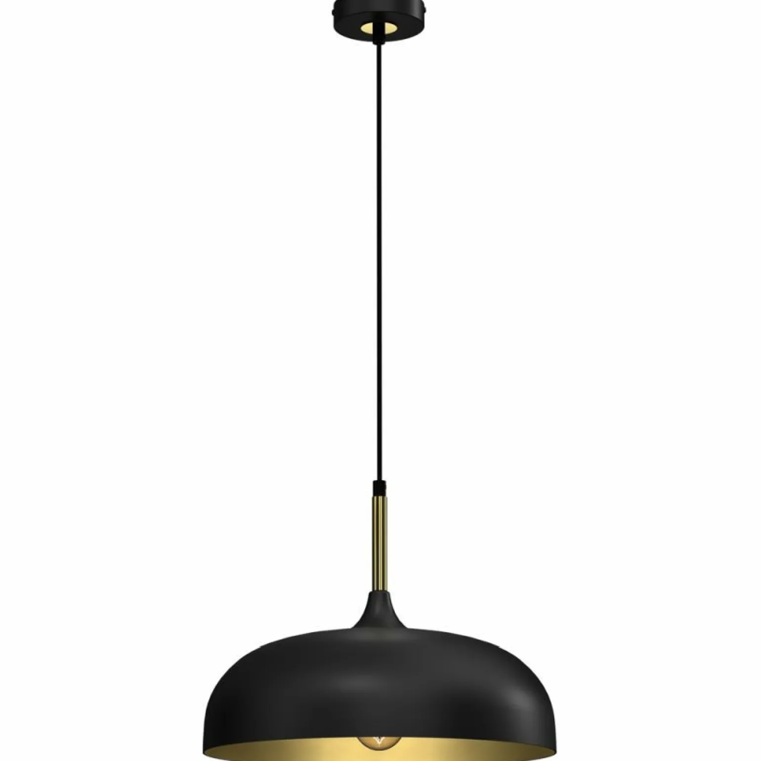 Fashion Kopułowa lampa wisząca ze złotym środkiem MLP8030 LINCOLN | Kaja Żyrandole Nowoczesne
