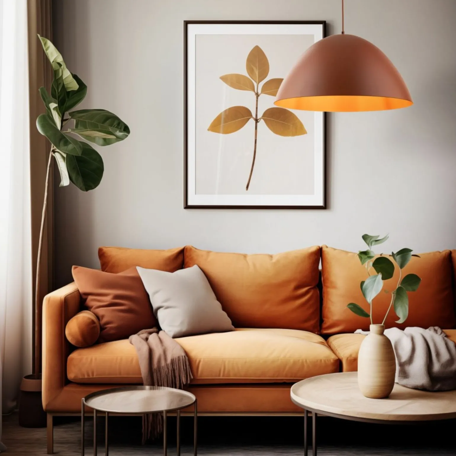 Best Sale Kopułowy zwis w kolorze ceglanym TK 10260 FARO BRICK | Kaja Żyrandole Nowoczesne
