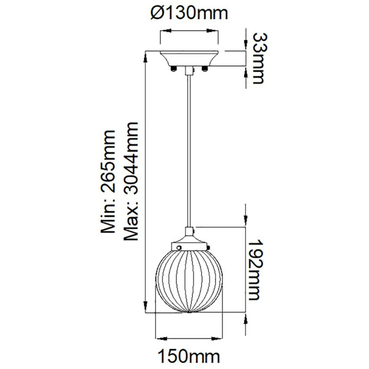 Store Kremowa lampa wisząca z kloszem DL-COSMOS-1P z serii COSMOS Żyrandole Nowoczesne