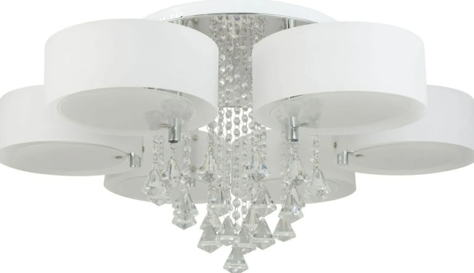 Shop Kryształowa lampa sufitowa z abażurami DRS8006/5 8C | Kaja Oświetlenie Żyrandole Nowoczesne
