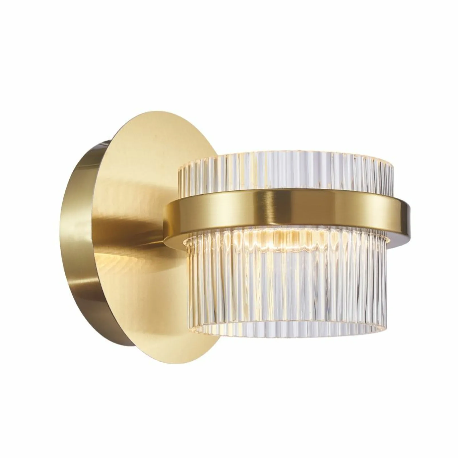 Sklep Kaja Kryształowa, złota lampa ścienna LED 9W WL-77362-9W-GD TIARA | Kaja* Kinkiety Tradycyjne | Lampy Led