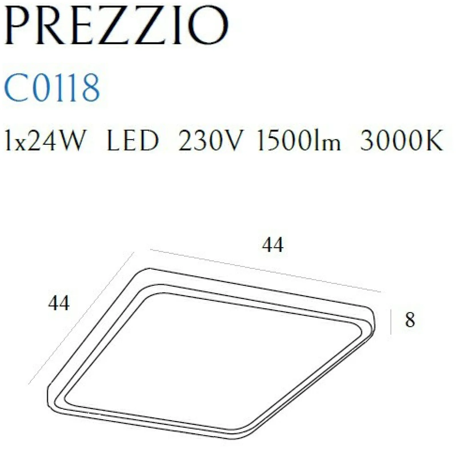 Sklep Kaja Kryształowy plafon LED do sypialni MX C0118 PREZZIO | Kaja Oświetlenie* Lampy Led | Plafony Nowoczesne