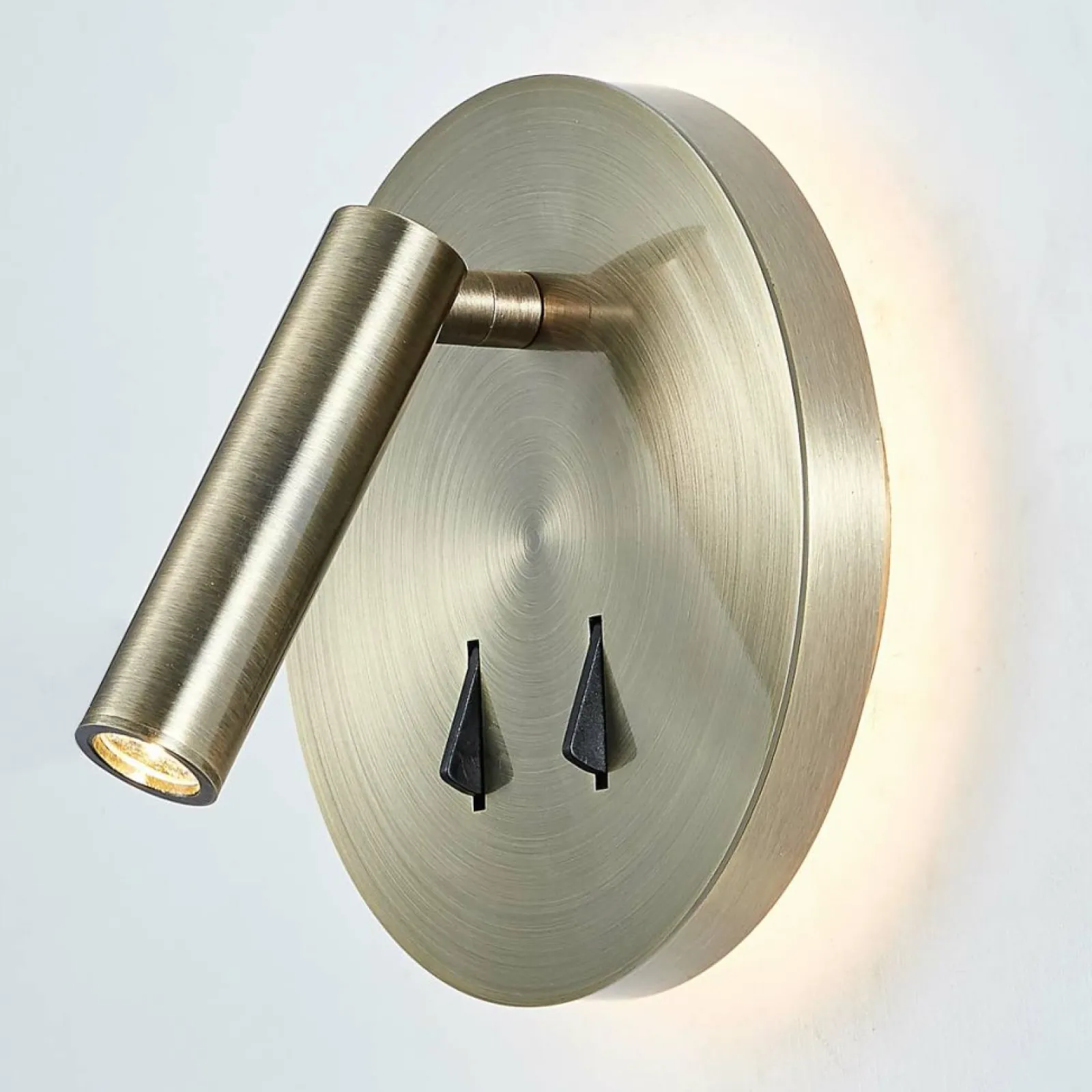 Sklep Kaja Lampa ścienna LED z włącznikiem SP.7349-02B-ANT-B NELLY | Kaja* Lampy Led