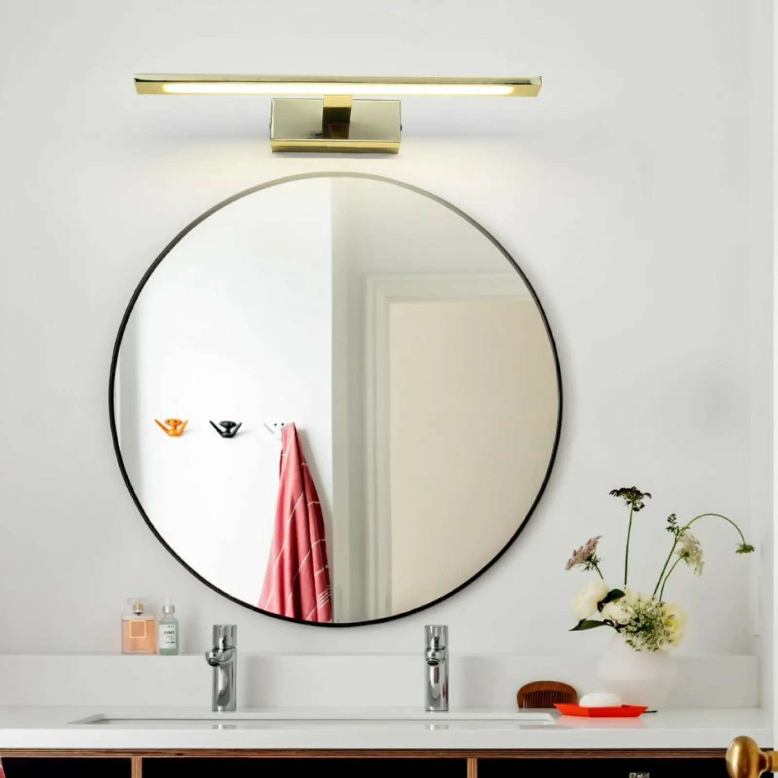 Sklep Kaja Lampa ścienna LED złota, łazienkowa GS-LWB-12W GOLD ISLA | Kaja* Lampy Led