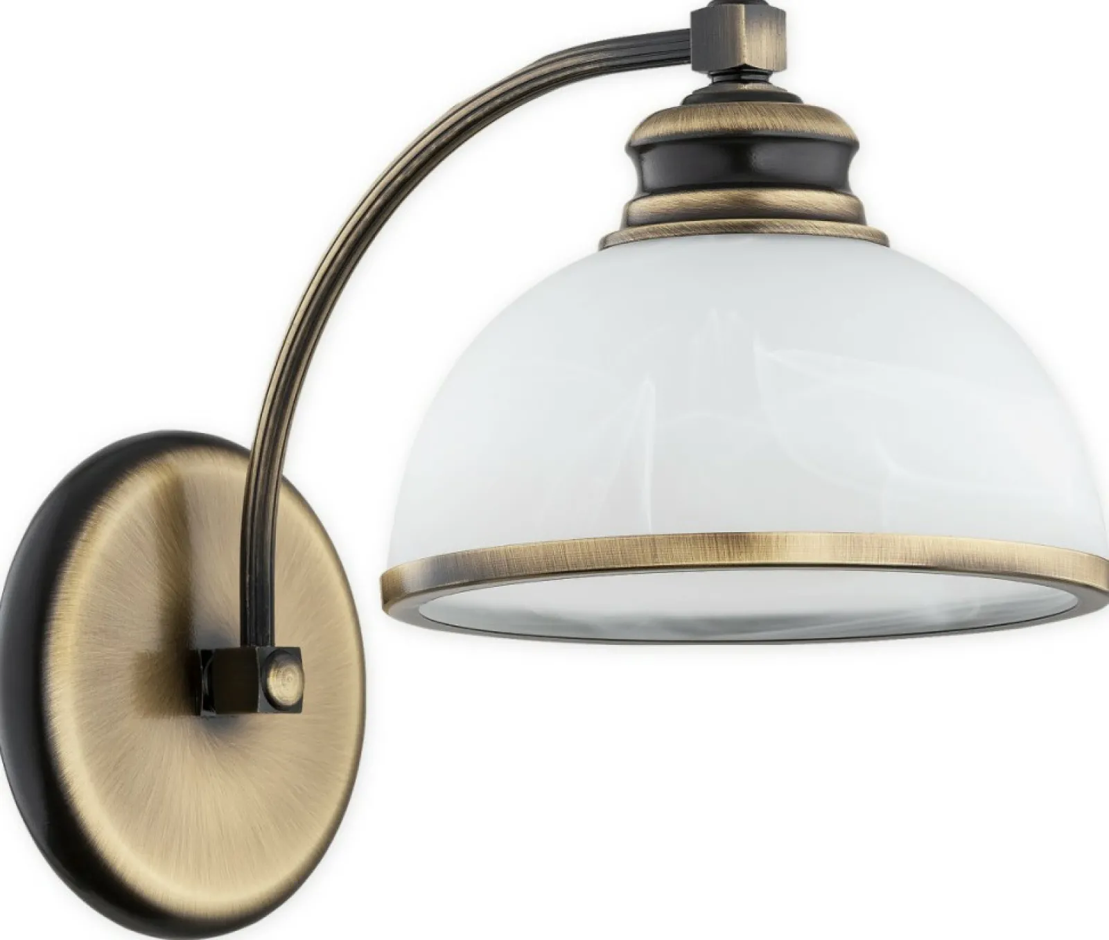 Sklep Kaja Lampa ścienna w kolorze patyny, z kloszem O3180 K1 PAT z serii PELION* Kinkiety Tradycyjne