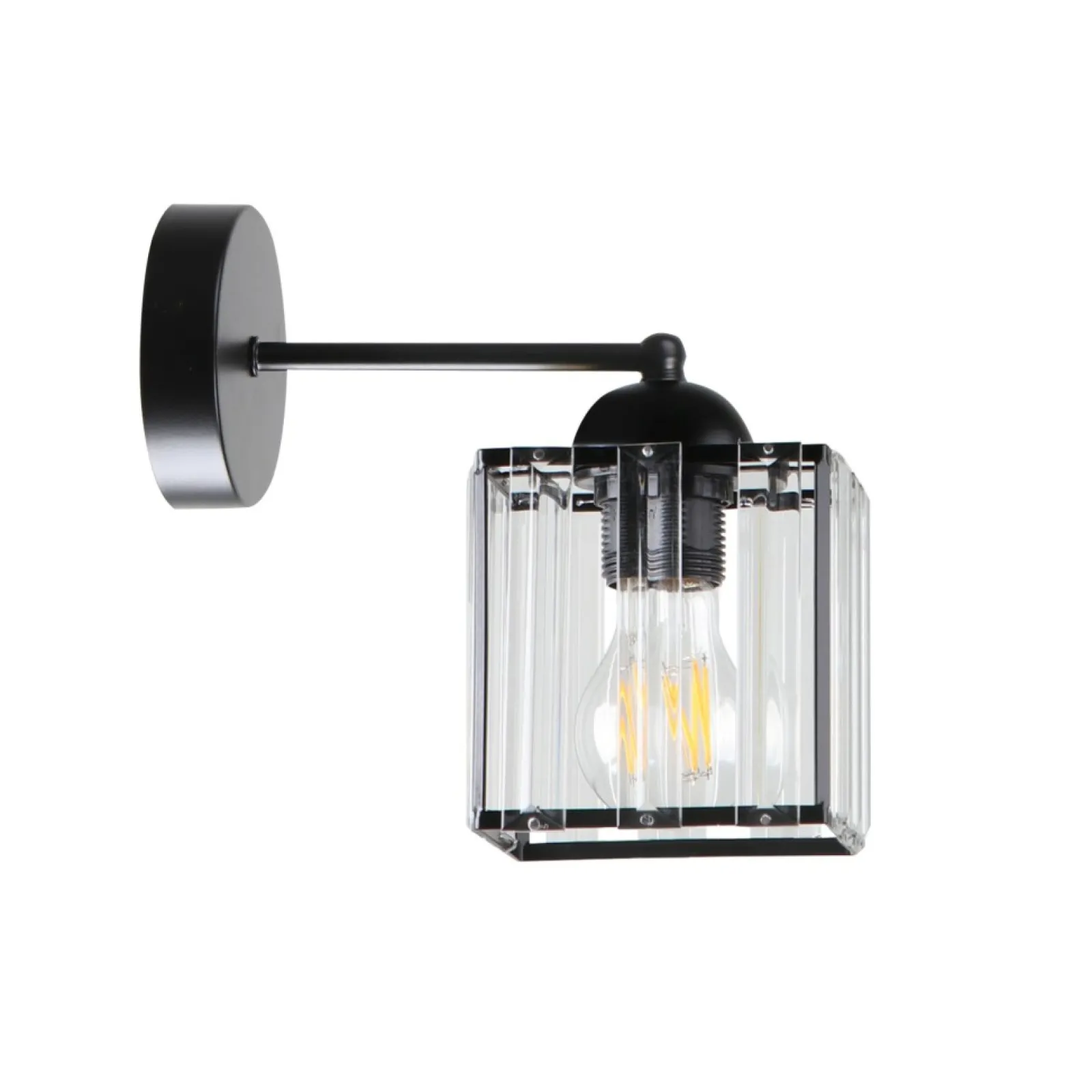 Sklep Kaja Lampa ścienna w stylu dark glamour 21-21090 GLASSIA | Kaja Oświetlenie* Kinkiety Tradycyjne