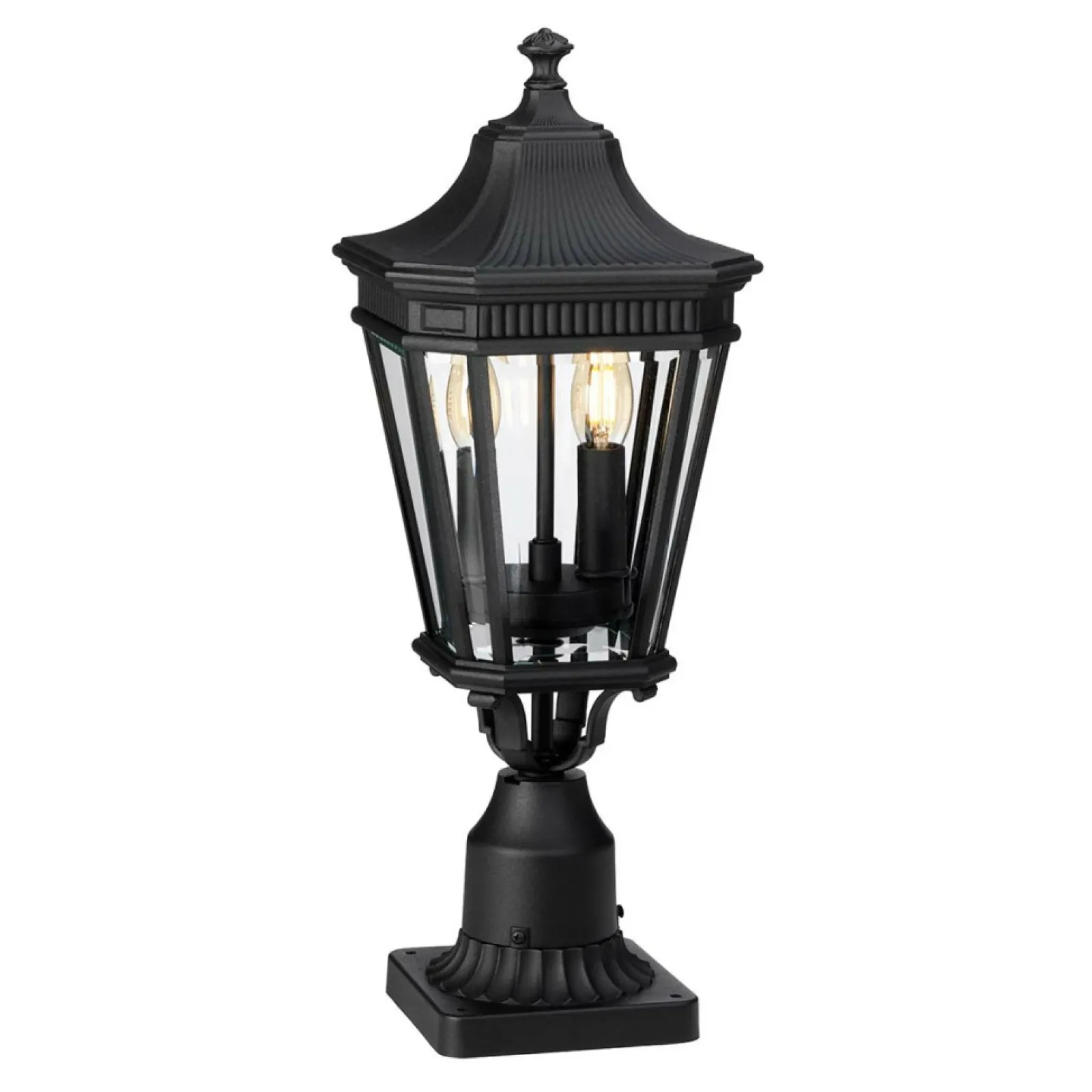 Sklep Kaja Lampa cokołowa, stojąca FE-COTSLN3-M-BK z serii COTSWOLD LANE* Lampy Ogrodowe Stojące