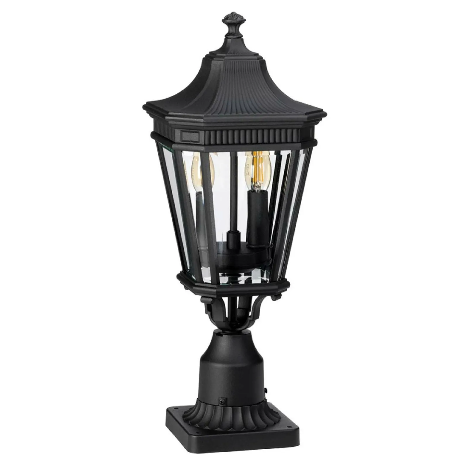 Sklep Kaja Lampa cokołowa, stojąca FE-COTSLN3-M-BK z serii COTSWOLD LANE* Lampy Ogrodowe Stojące