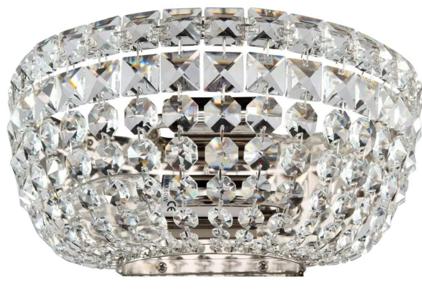 Sklep Kaja Lampa glamour z kryształkami DIA100-WL-02-N BASFOR | Kaja Oświetlenie* Kinkiety Tradycyjne