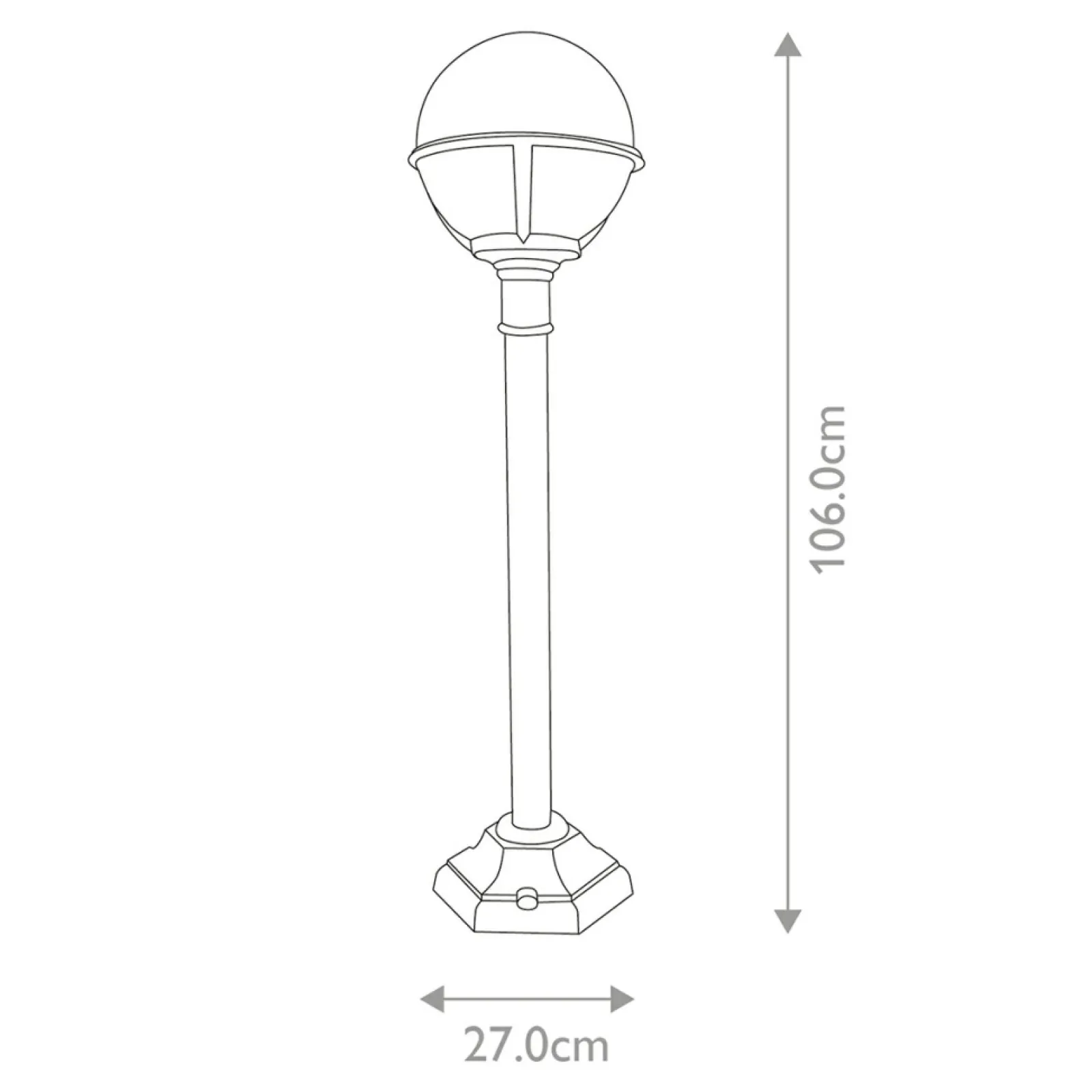 Sklep Kaja Lampa ogrodowa stojąca, czarna GLENBEIGH-PILLAR z serii GLENBEIGH* Lampy Ogrodowe Stojące