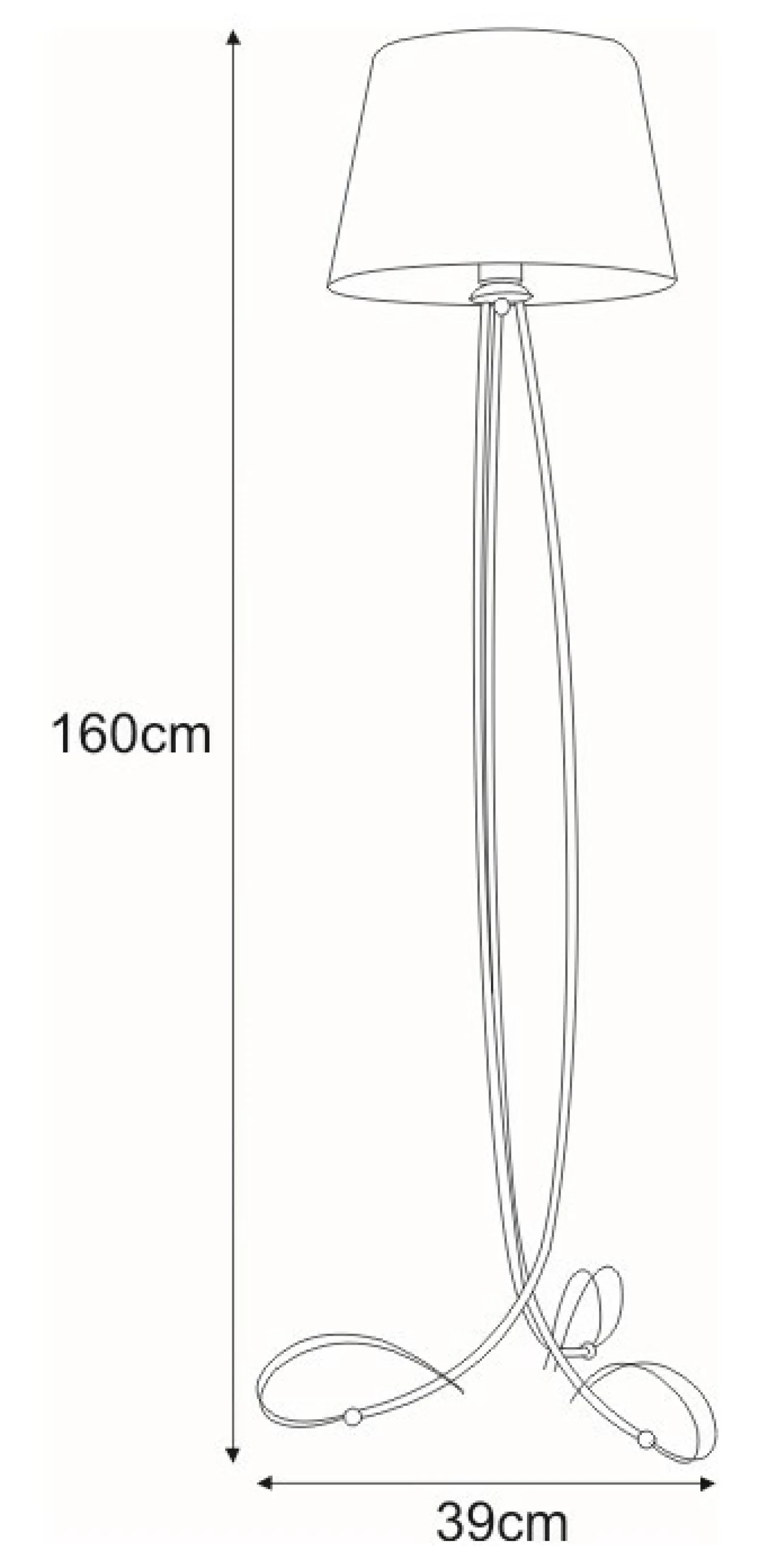Sklep Kaja Lampa podłogowa trójnóg z abażurem K-4084 SOFIA | Kaja Oświetlenie* Lampy Podłogowe Z Abażurem | Tradycyjne Lampy Podłogowe