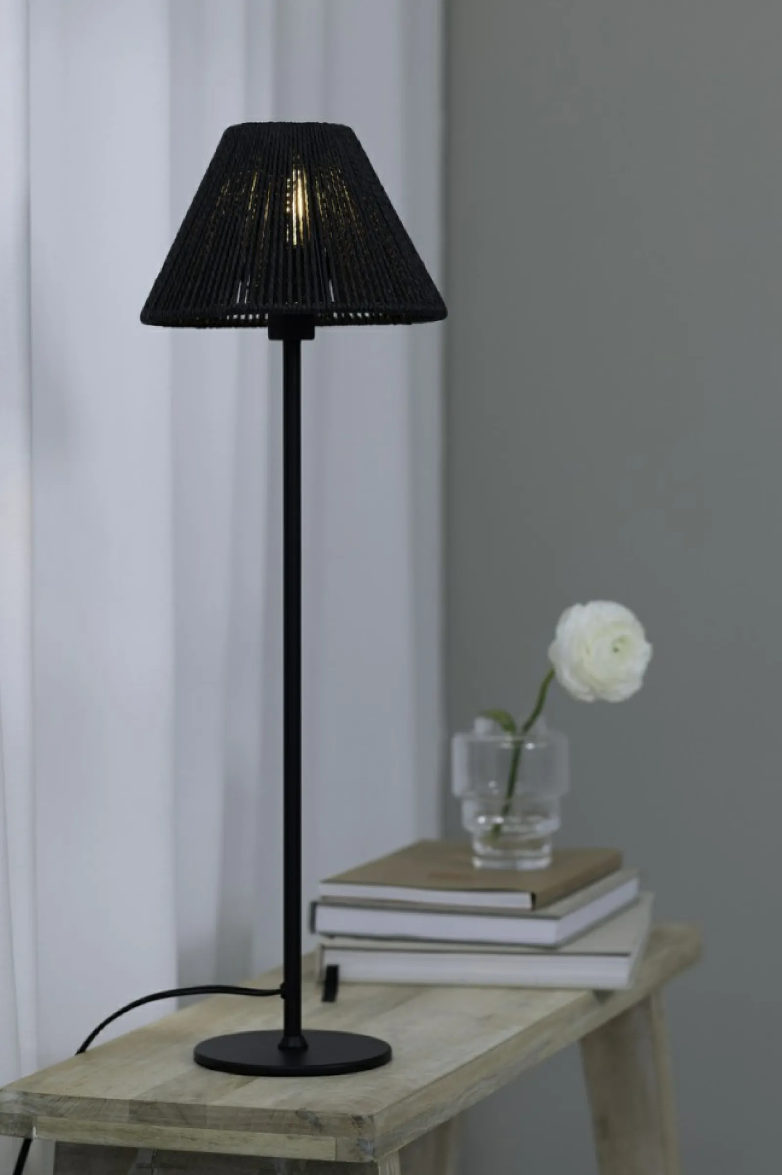 Sklep Kaja Lampa podłogowa z plecionym abażurem 108446 z serii CORDA | Kaja* Lampy Podłogowe Z Abażurem