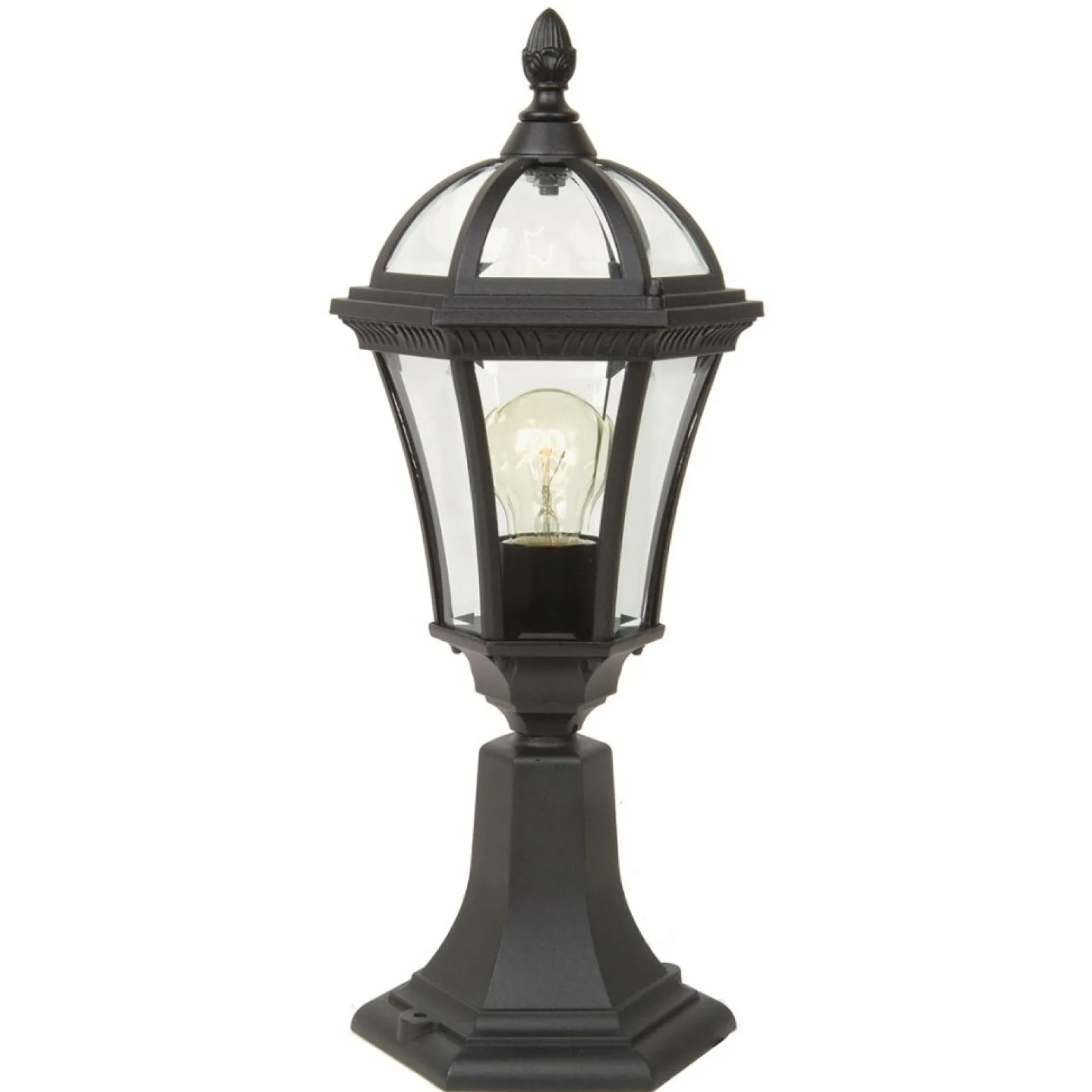 Sklep Kaja Lampa stojąca, cokołowa, czarna GZH-LB3 z serii LEDBURY* Lampy Ogrodowe Stojące