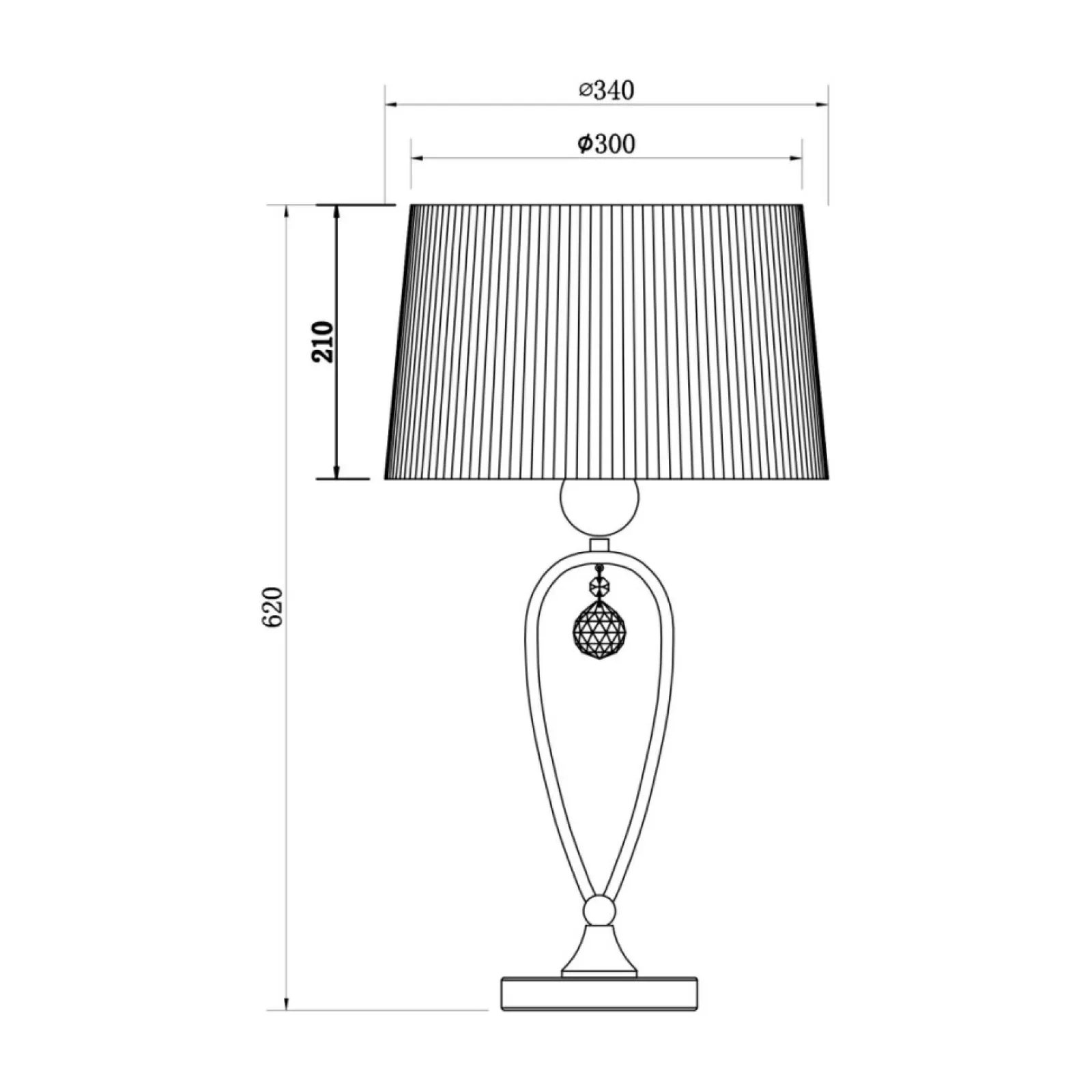 Sklep Kaja Lampa stołowa glamour do salonu RLT93224-1B BELLO | Kaja Oświetlenie* Nowoczesne Lampki Stołowe
