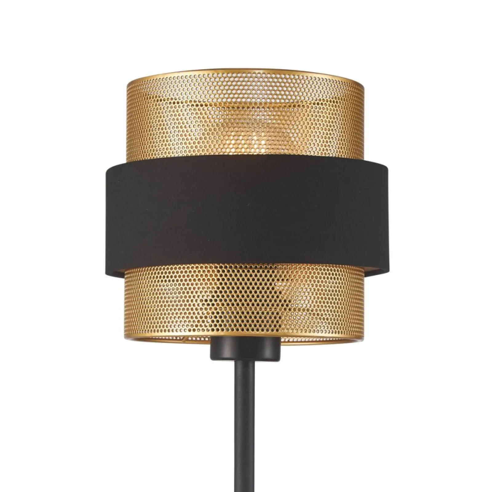 Sklep Kaja Lampa stołowa z nowoczesnym abażurem TB-27467-1-BK-GD z serii BANS* Lampki Stołowe Z Abażurem | Nowoczesne Lampki Stołowe