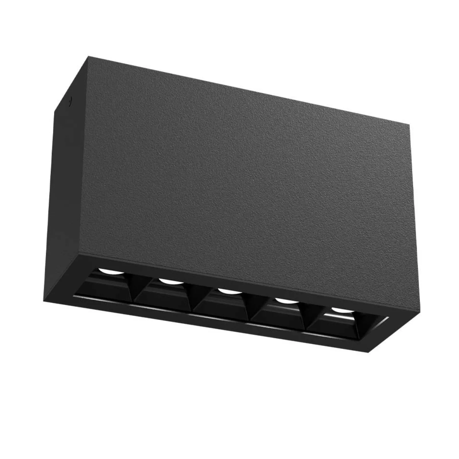 Sklep Kaja Lampa sufitowa, czarny prostokąt 9x15cm LED 3000K ANT 1037 A-GLARE* Lampy Led