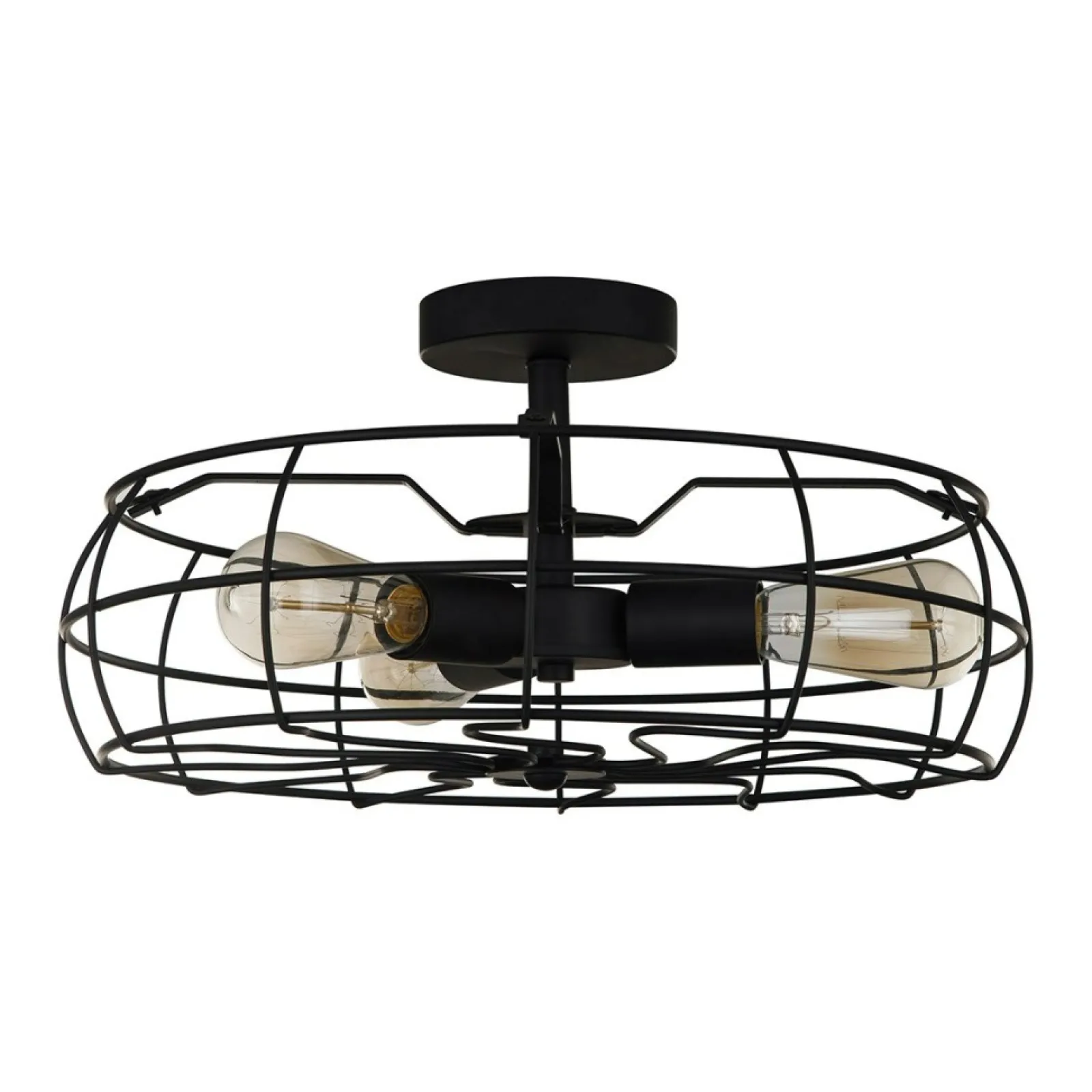 Sklep Kaja Lampa sufitowa imitująca wentylator MXM-2580/3 BK RAYO | Kaja* Plafony Nowoczesne | Randole Tradycyjne