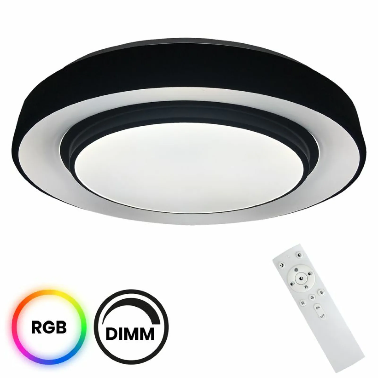 Sklep Kaja Lampa sufitowa LED sterowana pilotem ML6406 NAOMI SMART RGB | Kaja* Plafony Klasyczne | Plafony Nowoczesne
