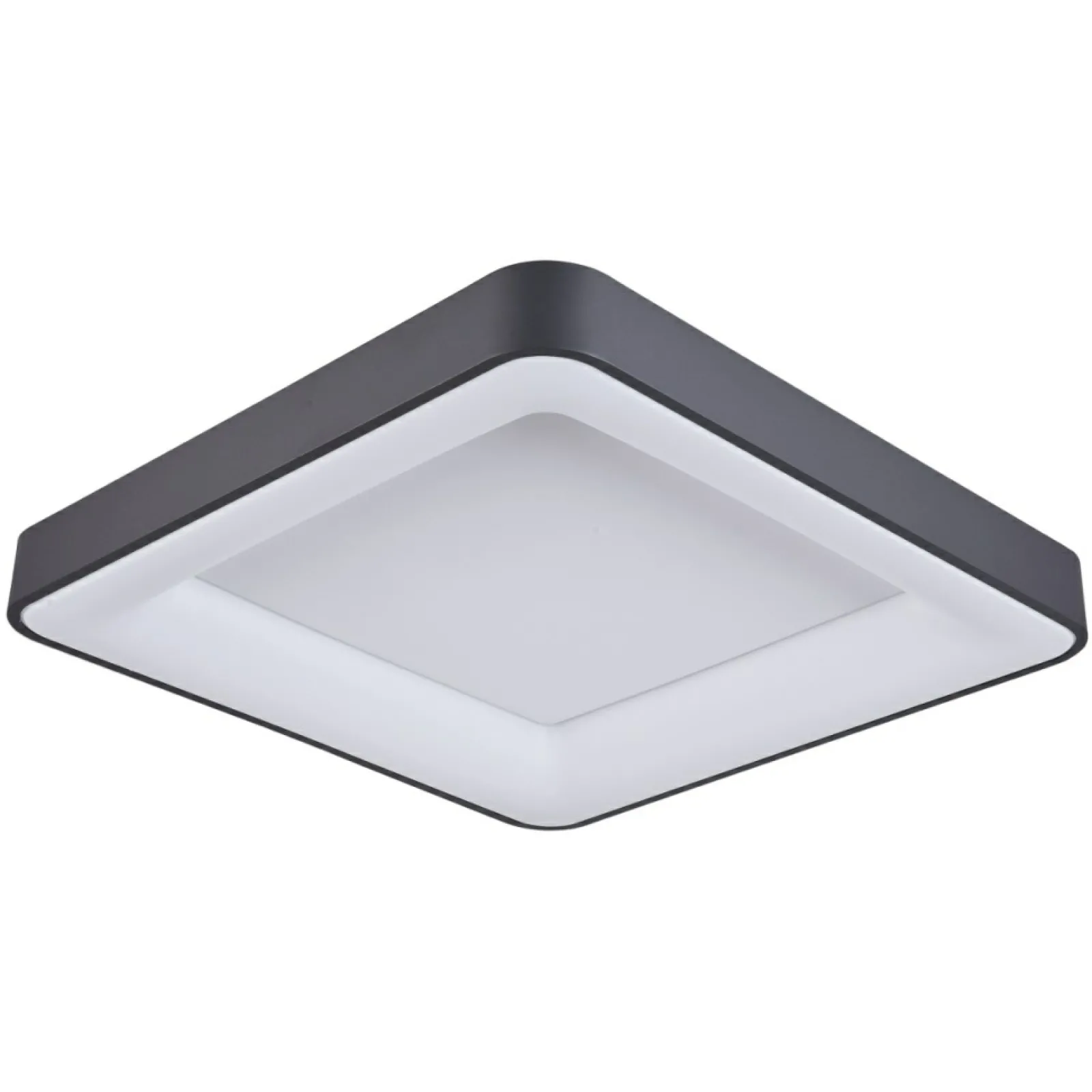 Sklep Kaja Lampa sufitowa LED 60x60cm 5304-850SQC-BK-3 GIACINTO | Kaja* Lampy Led | Plafony Nowoczesne
