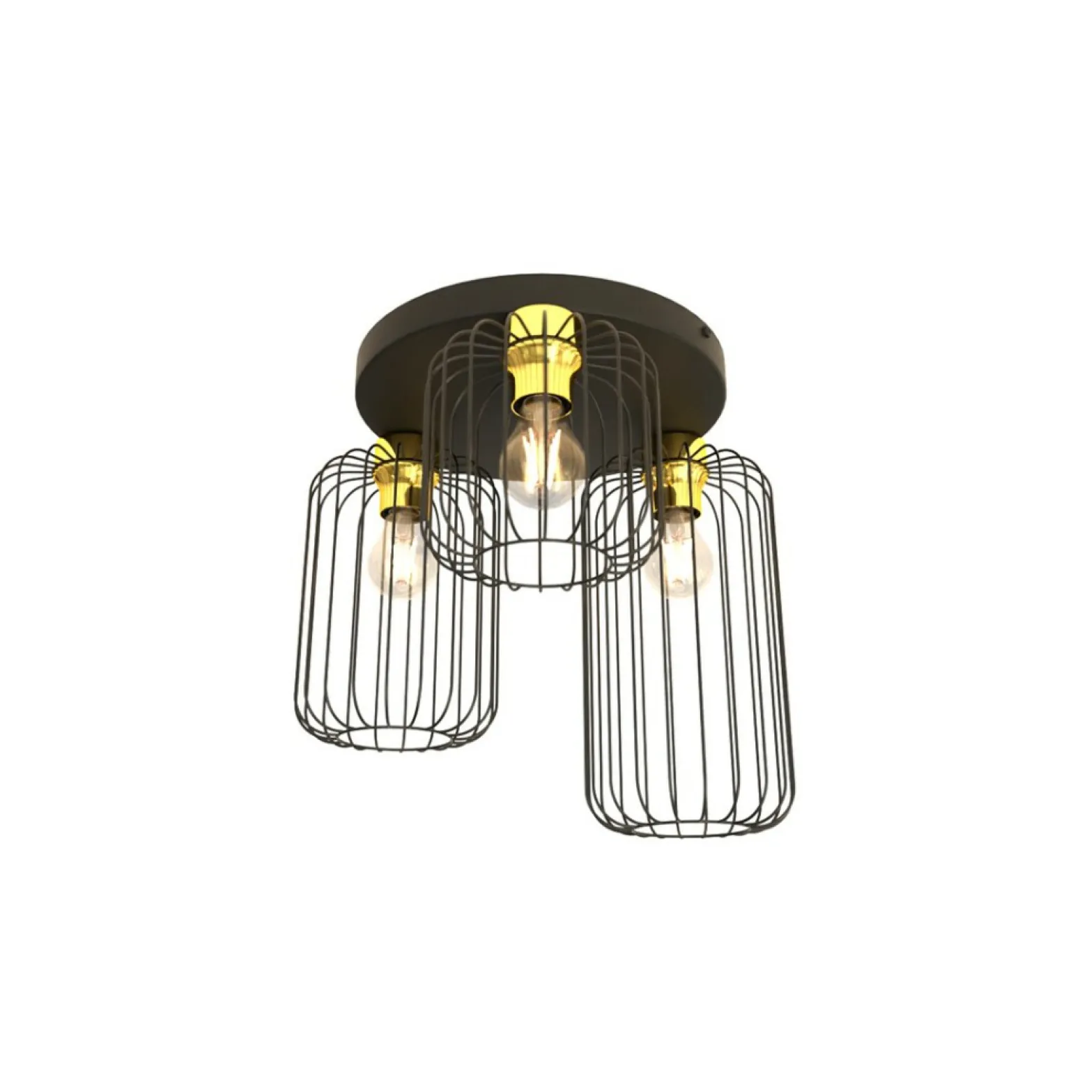 Flash Sale Lampa sufitowa na okrągłej podstawie 1366/3PREM z serii BARN Żyrandole Nowoczesne