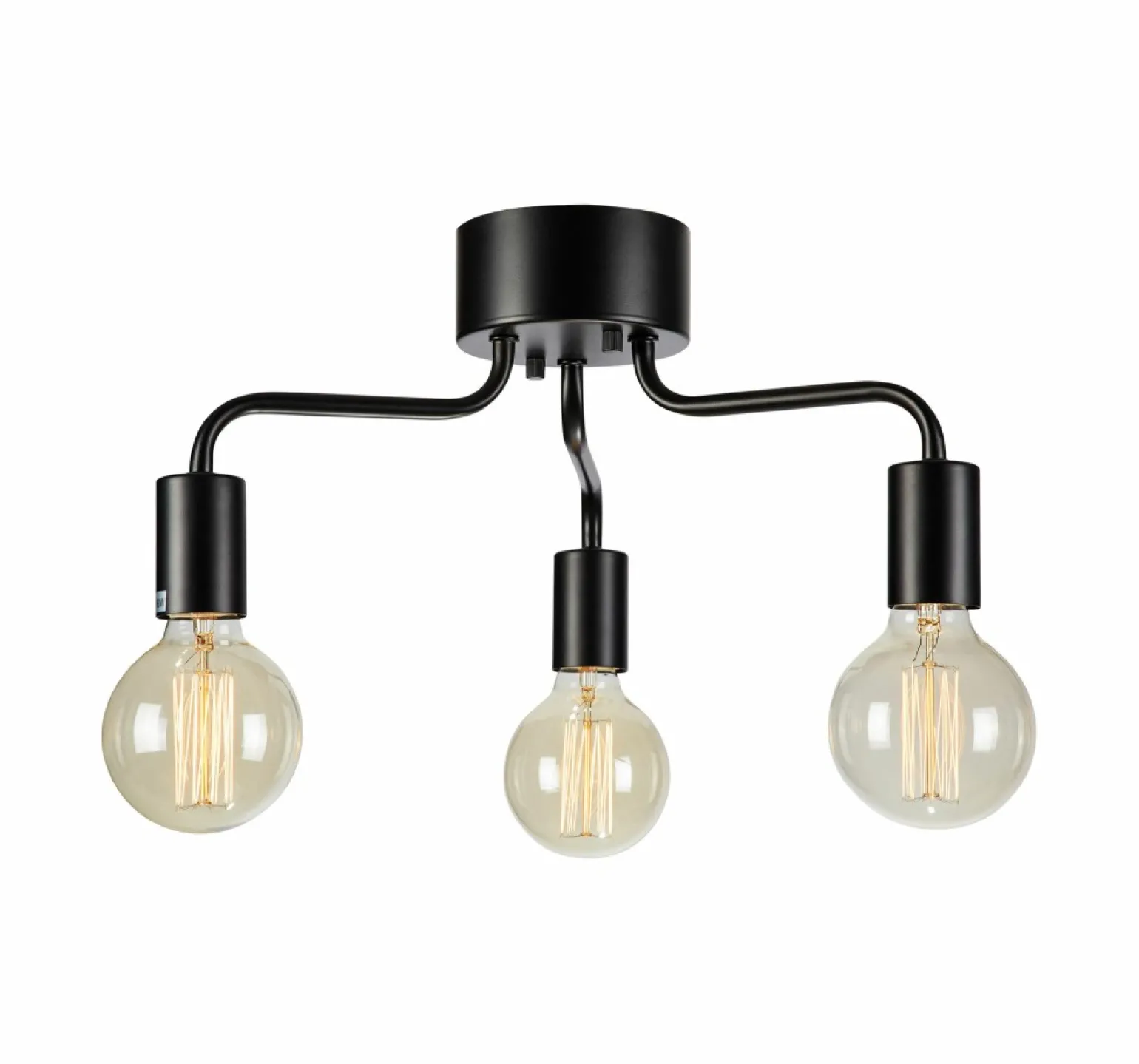 Cheap Lampa sufitowa na trzy żarówki czarna oprawa 108102 | Kaja Oświetlenie Żyrandole Nowoczesne