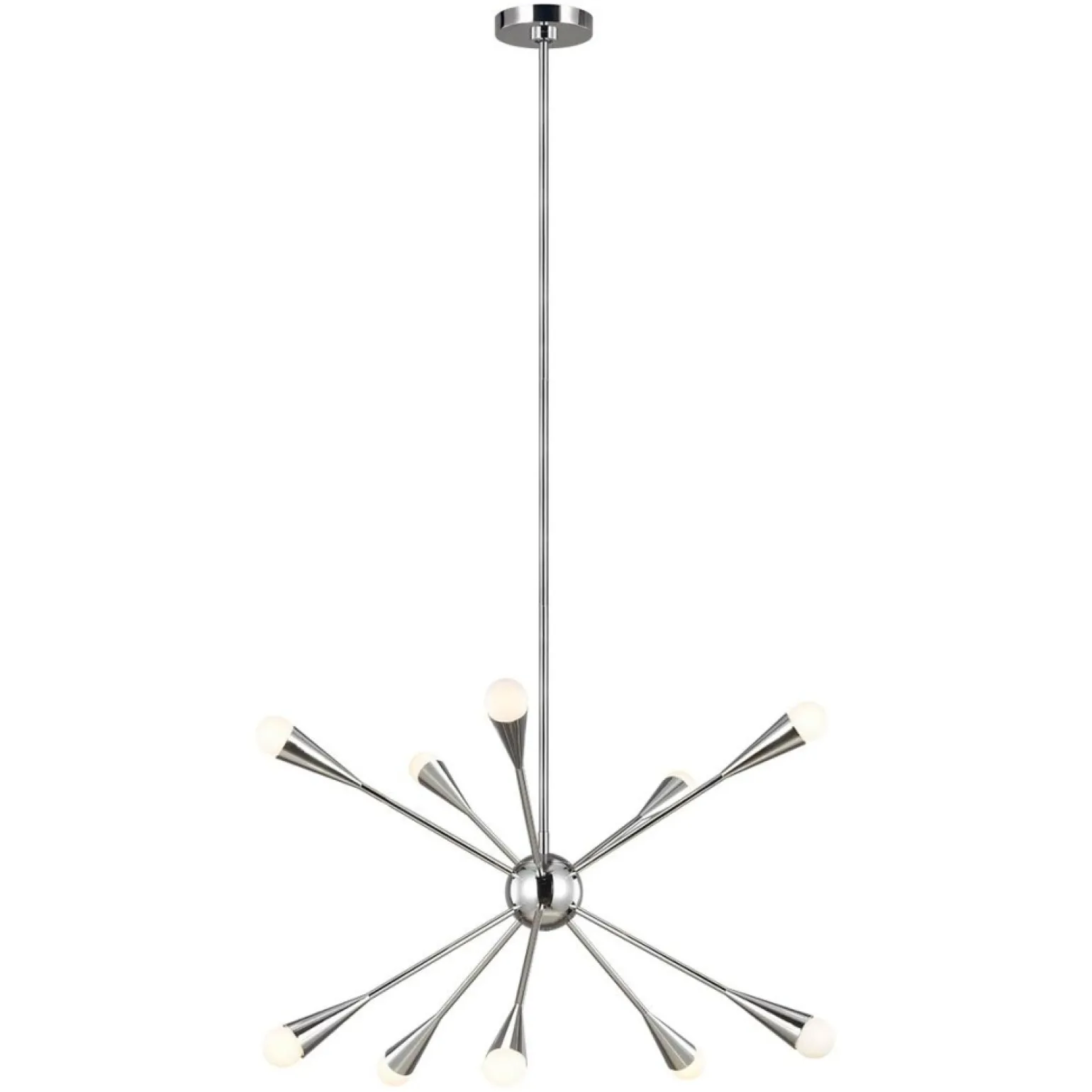 New Lampa sufitowa, polerowany nikiel FE-JAX10-PN z serii JAX Żyrandole Nowoczesne