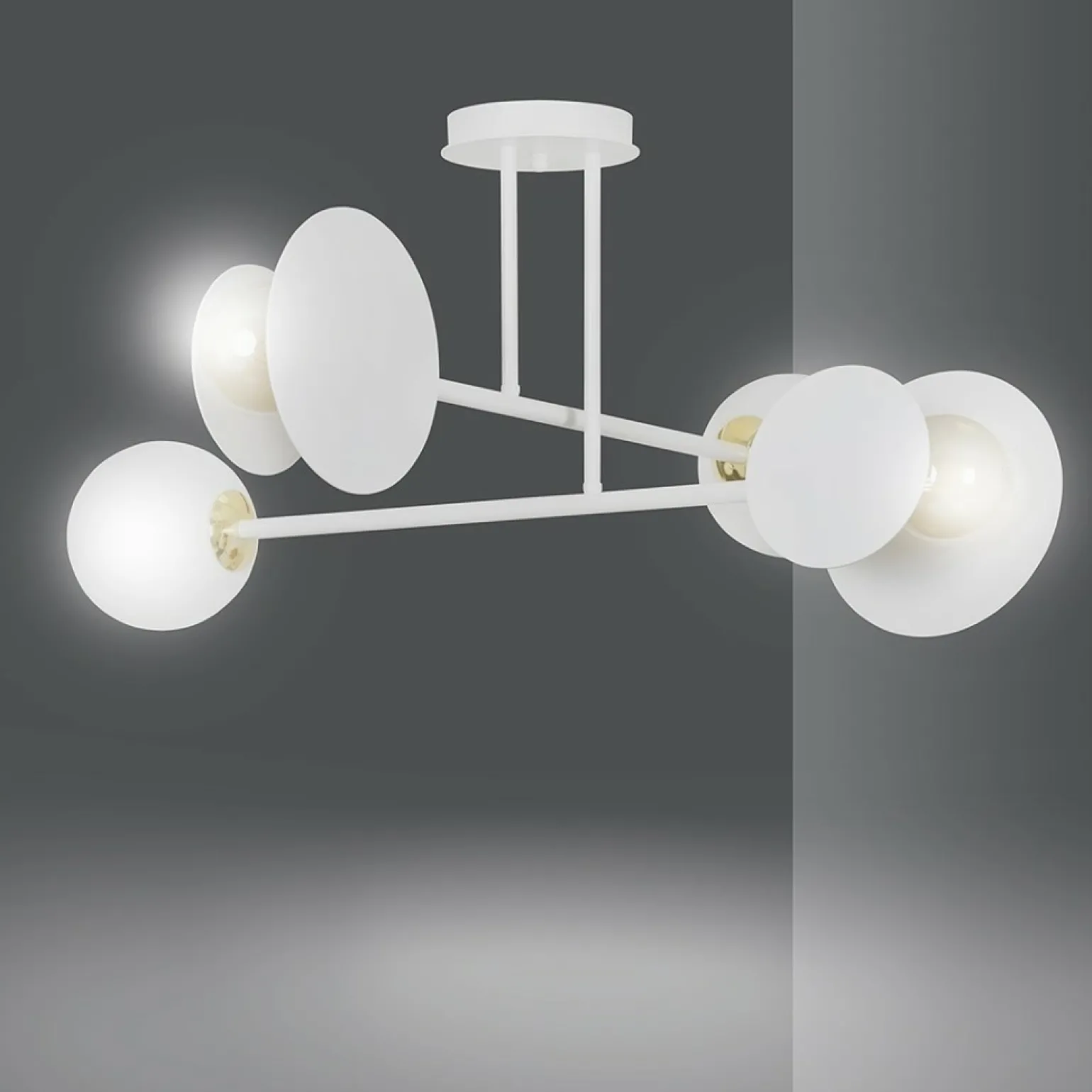 Best Sale Lampa sufitowa w m kolorze na dwie żarówki 613/4 | Kaja Żyrandole Nowoczesne