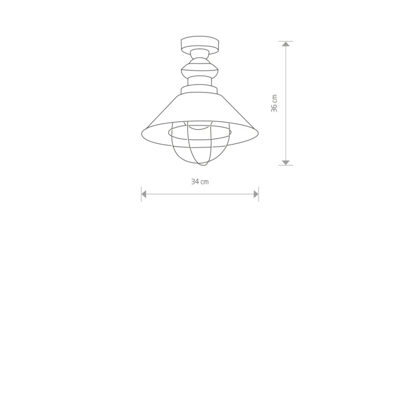 Best Lampa sufitowa, w kolorze mosiądzu, styl loftowy 9247 | Kaja Żyrandole Nowoczesne