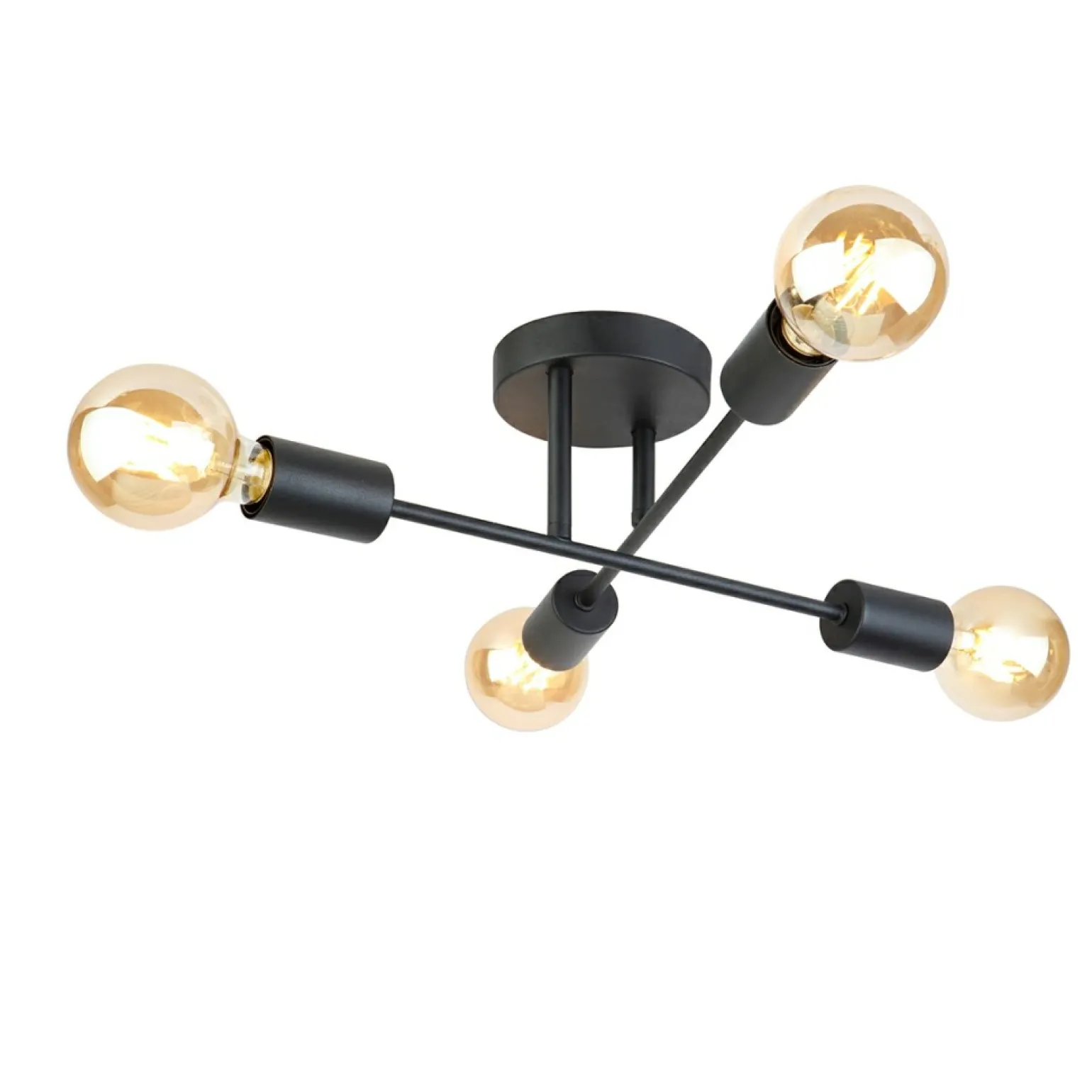 Clearance Lampa sufitowa w stylu loft PNC-1627-4-BL MONTICO | Kaja Oświetlenie Żyrandole Nowoczesne