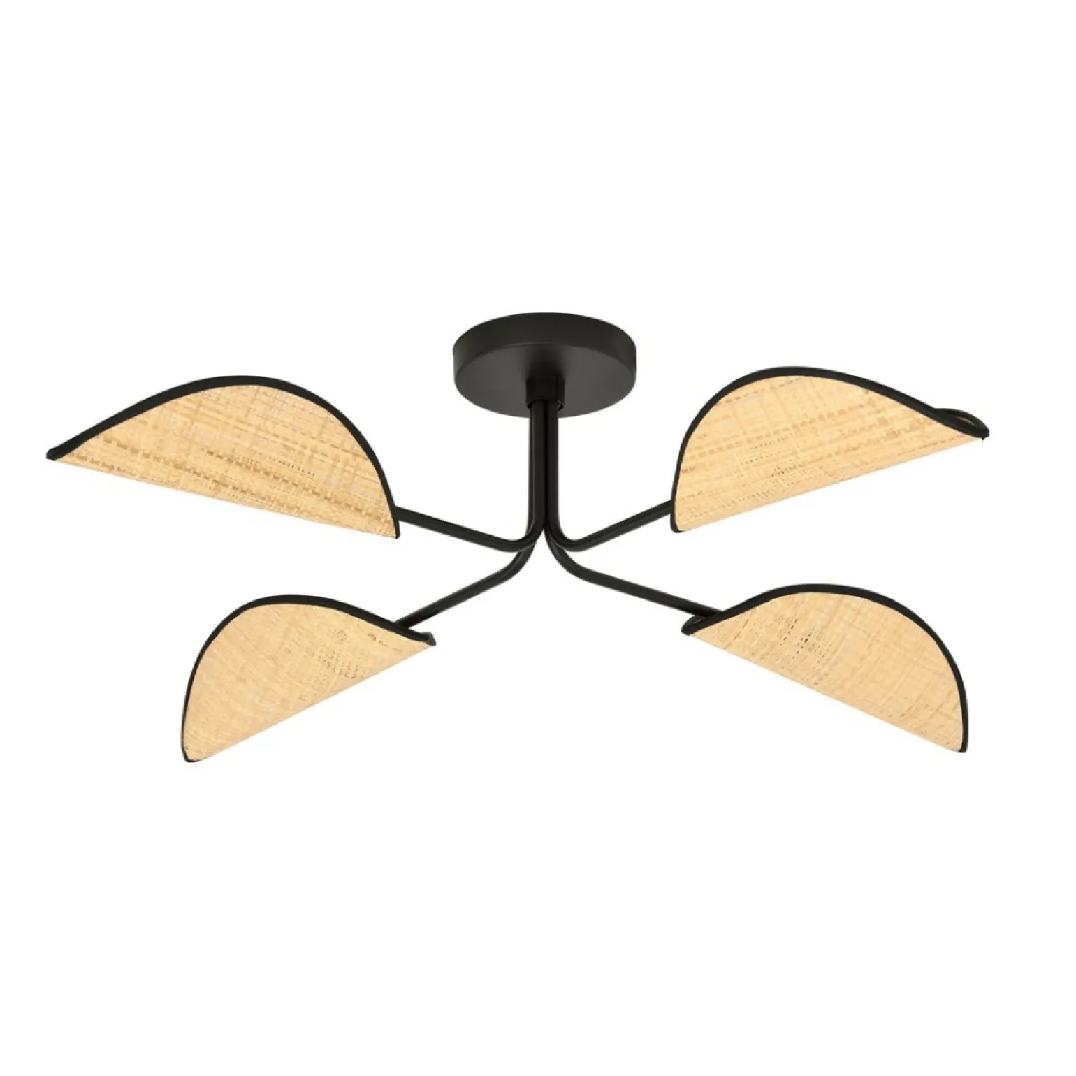 Best Sale Lampa sufitowa z abażurami w stylu eco 1172/4 GOMEZ | Kaja Oświetlenie Żyrandole Nowoczesne