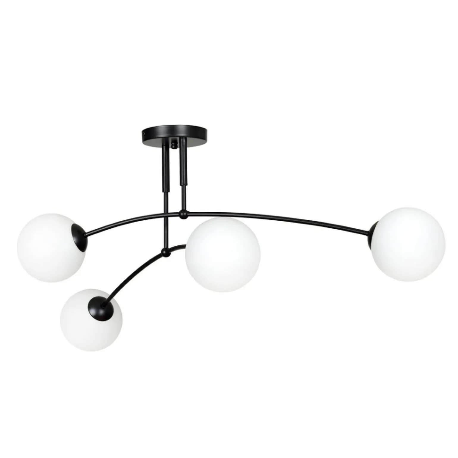 Best Sale Lampa sufitowa z białymi klasycznymi kloszami 670/4 | Kaja Oświetlenie Żyrandole Nowoczesne