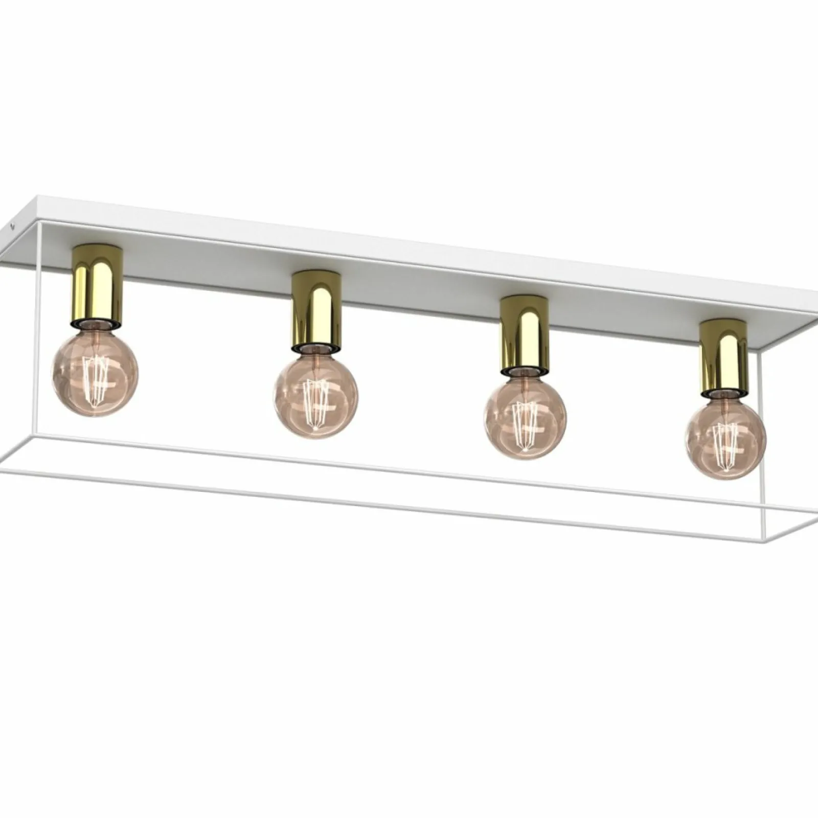 Sklep Kaja Lampa sufitowa z czterema, złotymi oprawkami LX 4359 HOMEN | Kaja* Plafony Nowoczesne