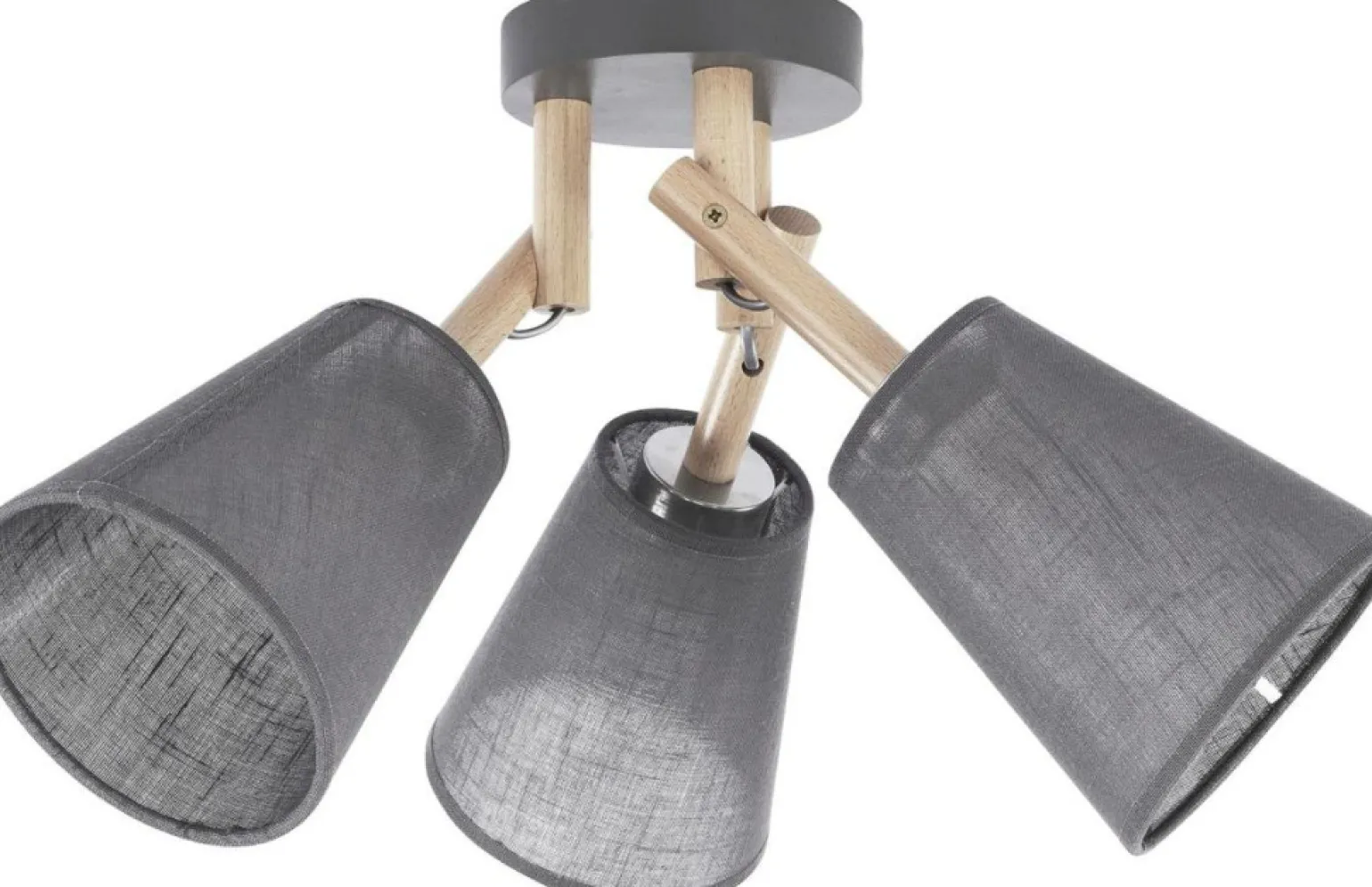 Cheap Lampa sufitowa z drewnianymi ramionami TK 658 VAIO GREY | Kaja Żyrandole Nowoczesne