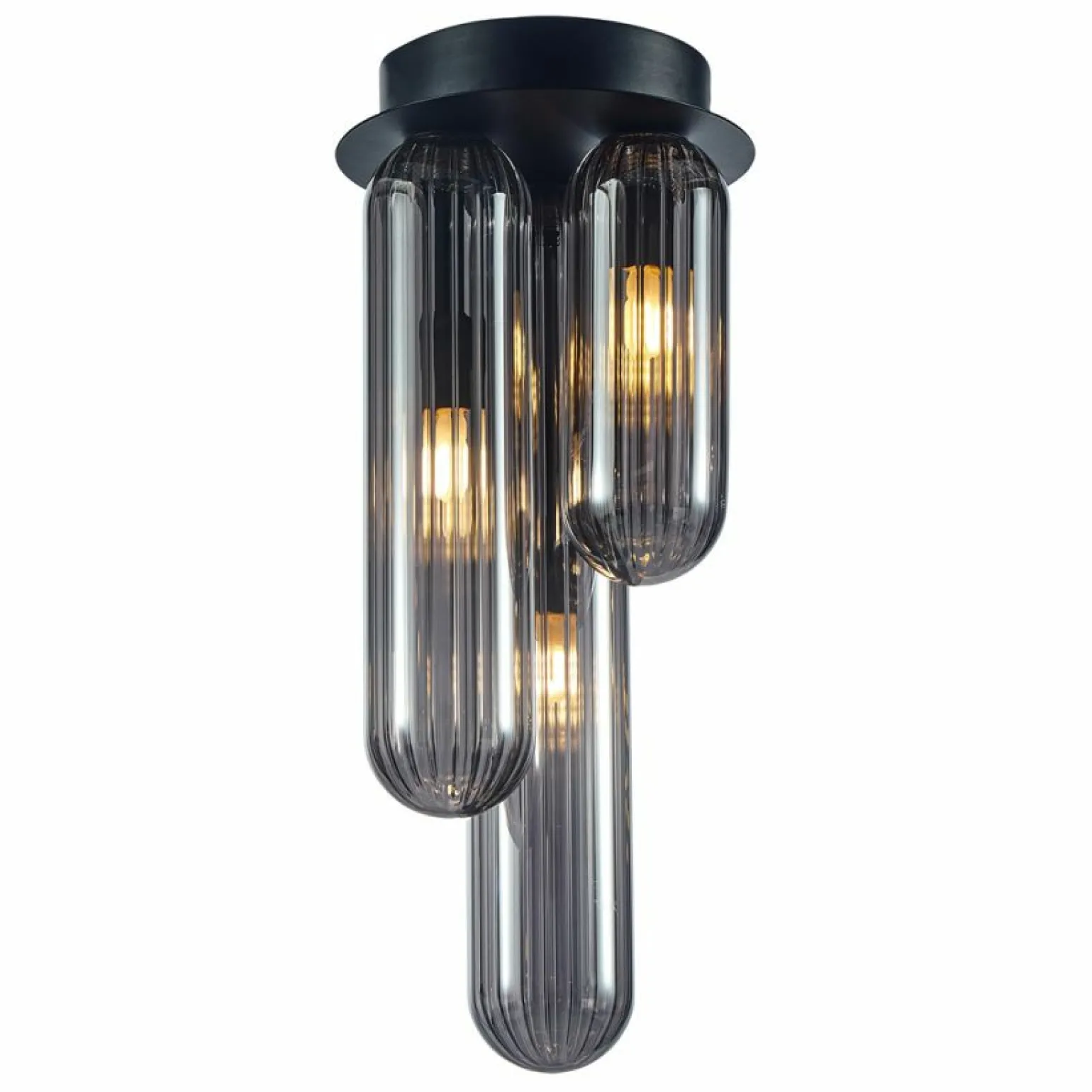 Fashion Lampa sufitowa z długimi, ciemnymi kloszami ML0339 PAX | Kaja Żyrandole Nowoczesne