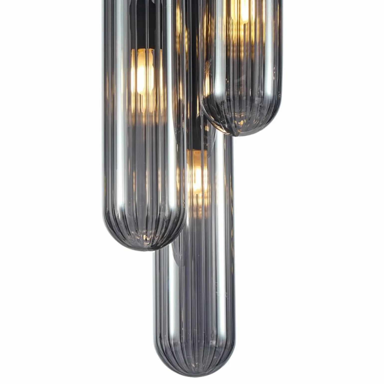 Fashion Lampa sufitowa z długimi, ciemnymi kloszami ML0339 PAX | Kaja Żyrandole Nowoczesne