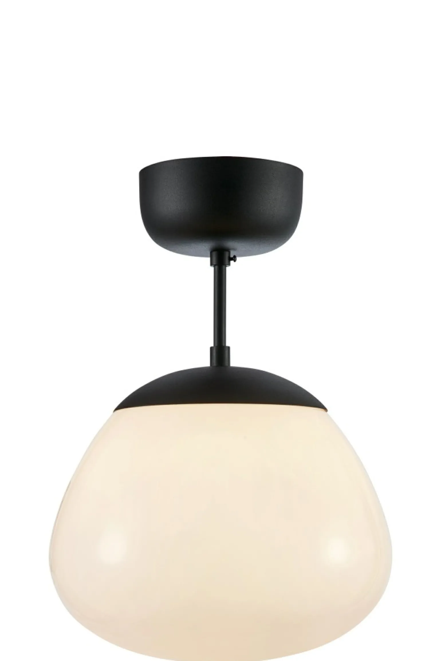 Clearance Lampa sufitowa z dużym, białym kloszem, do kuchni 108543 z serii RISE Żyrandole Nowoczesne