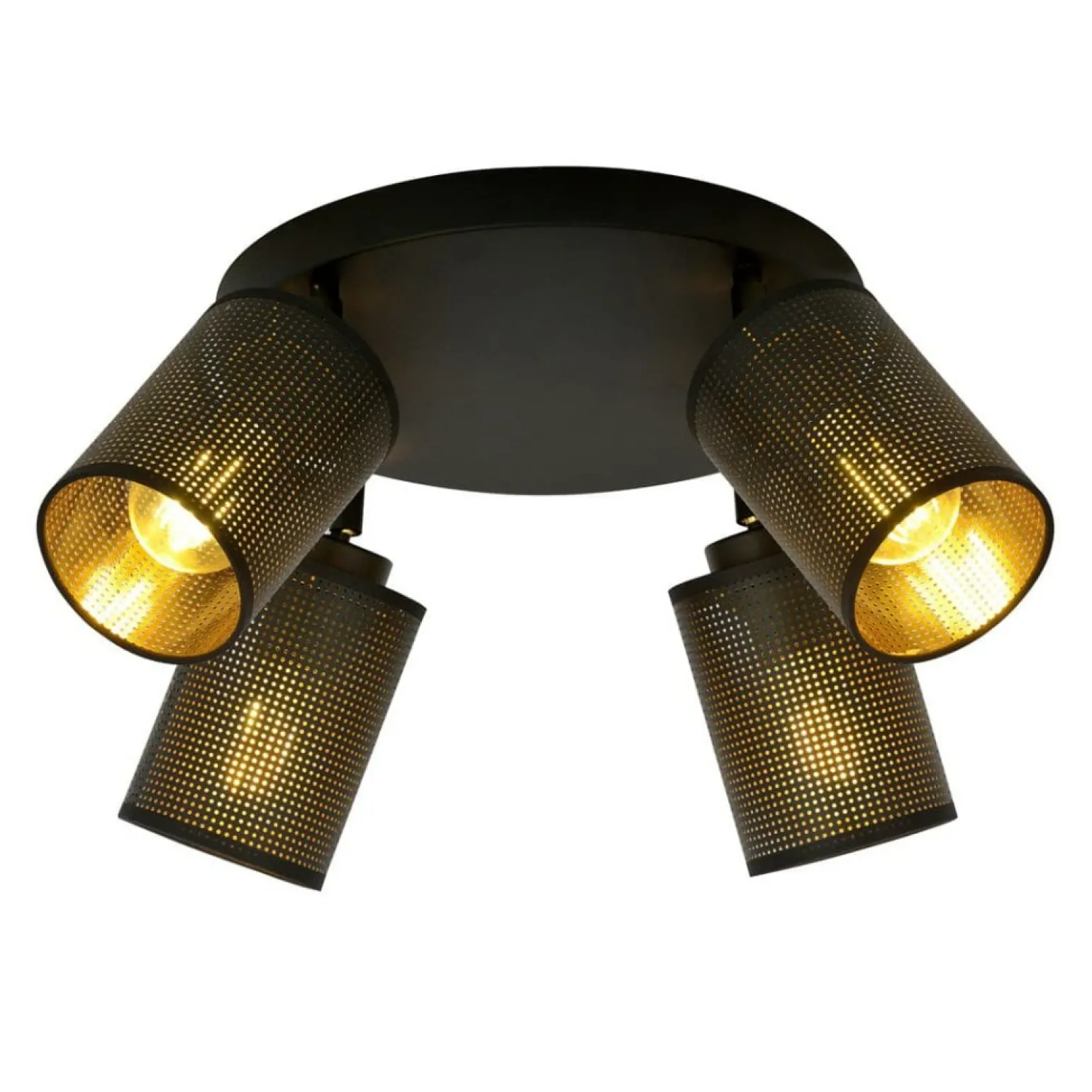 Best Sale Lampa sufitowa z dwukolorowymi abażurami 1152/4PREM BRONX | Kaja Żyrandole Nowoczesne