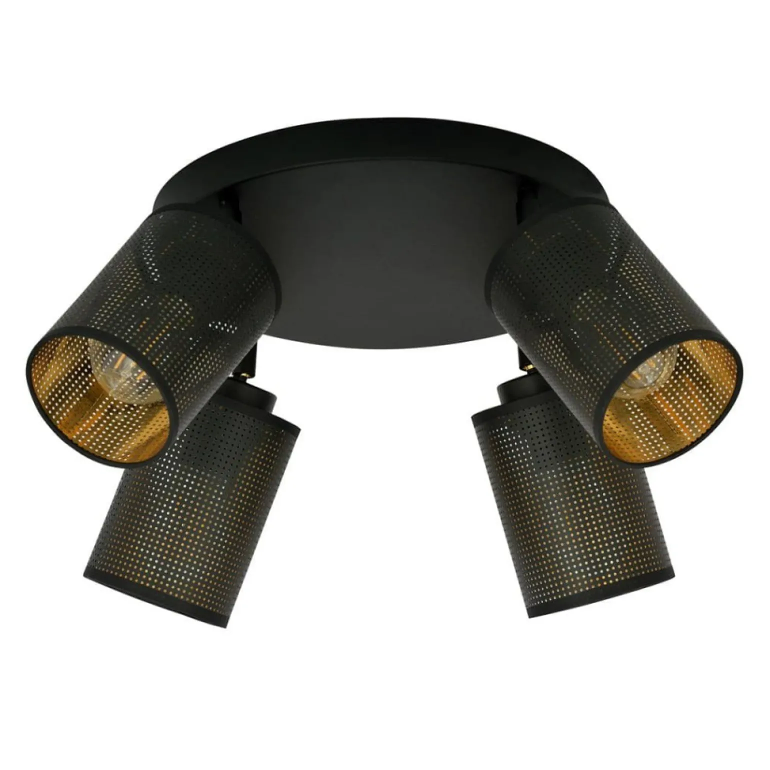 Best Sale Lampa sufitowa z dwukolorowymi abażurami 1152/4PREM BRONX | Kaja Żyrandole Nowoczesne