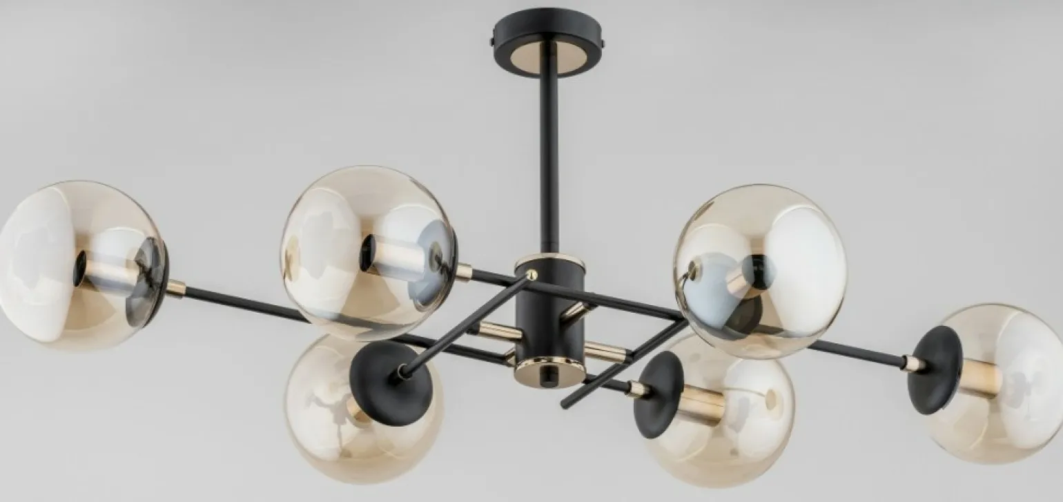 Flash Sale Lampa sufitowa z eleganckimi, szklanymi kloszami AL 62179 | Kaja Żyrandole Nowoczesne