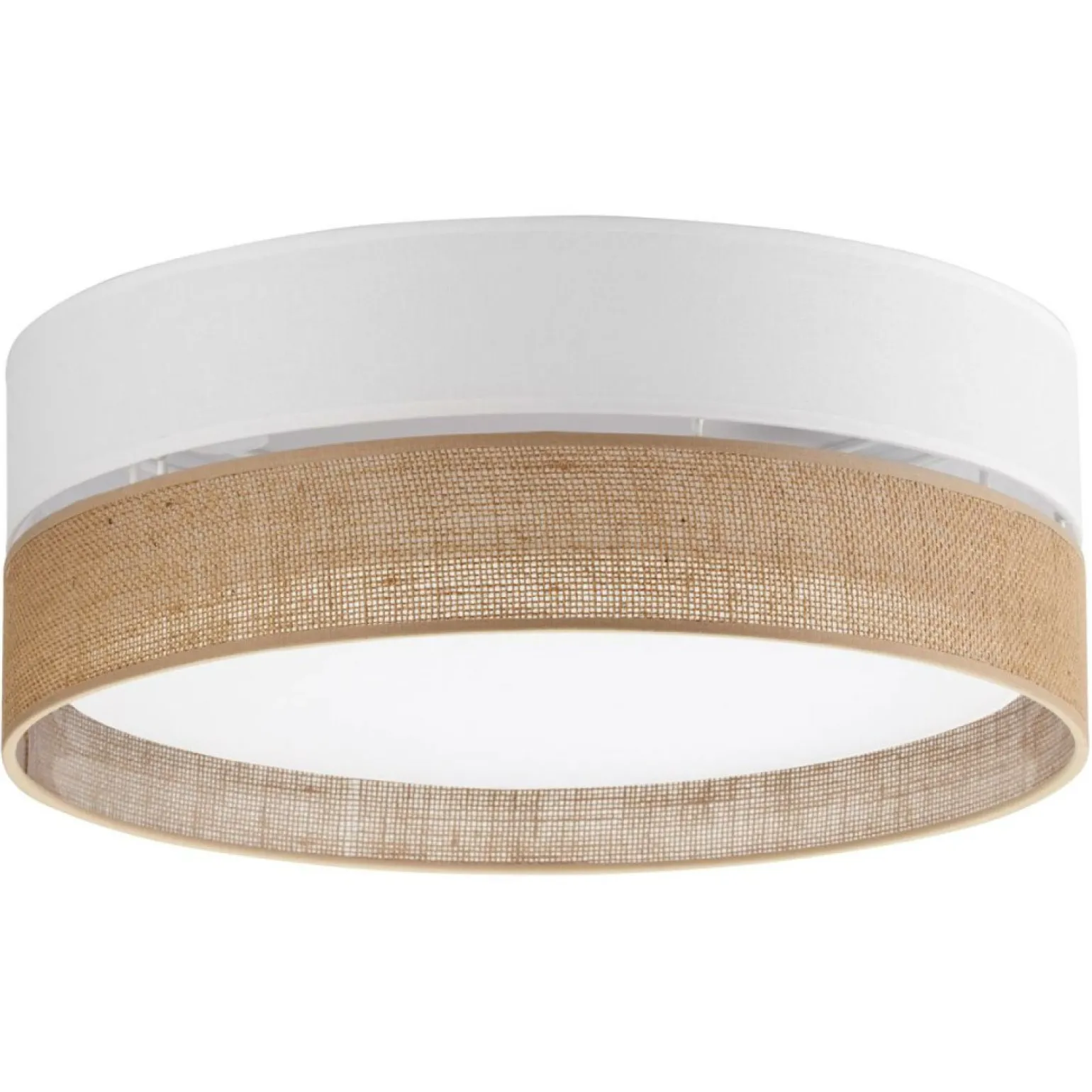 Shop Lampa sufitowa z jutowym abażurem TK 6577 LINOBIANCO | Kaja Żyrandole Nowoczesne