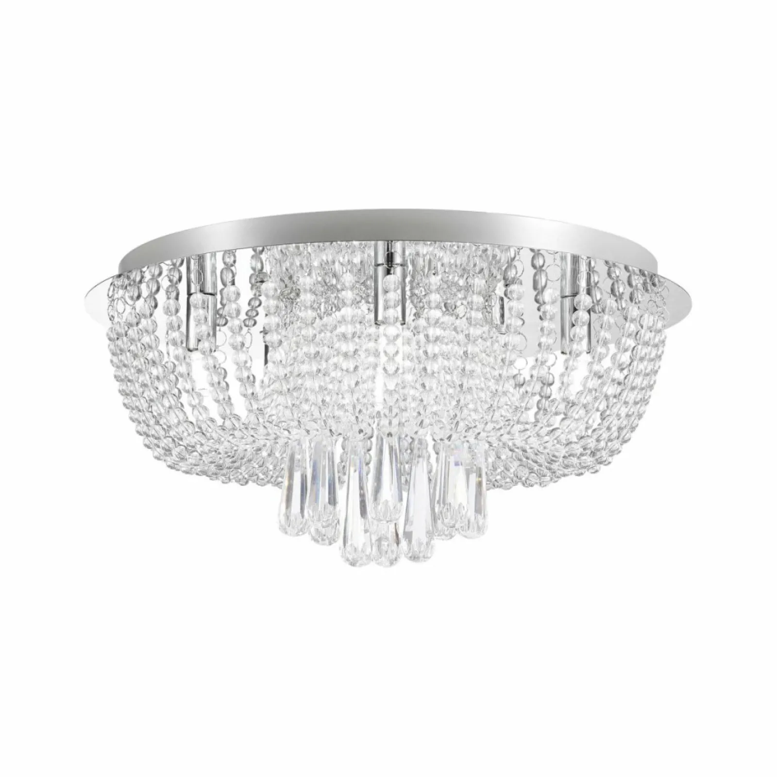 Sklep Kaja Lampa sufitowa z kryształkami ⌀45cm 19157M SENSI | Kaja Oświetlenie* Plafony Nowoczesne