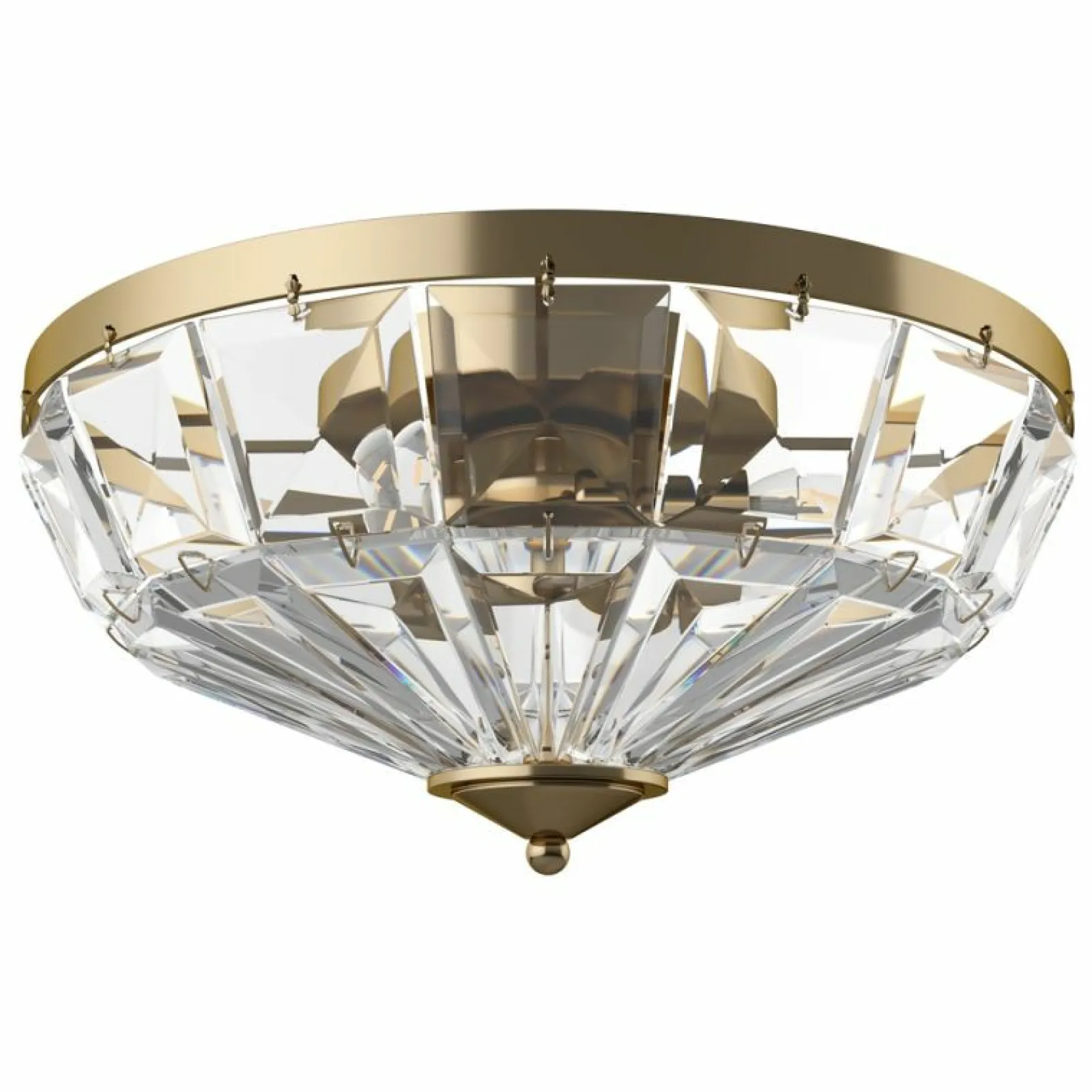 Sklep Kaja Lampa sufitowa z kryształkami, plafon ⌀39,6cm MOD094CL-04G FACET* Plafony Nowoczesne
