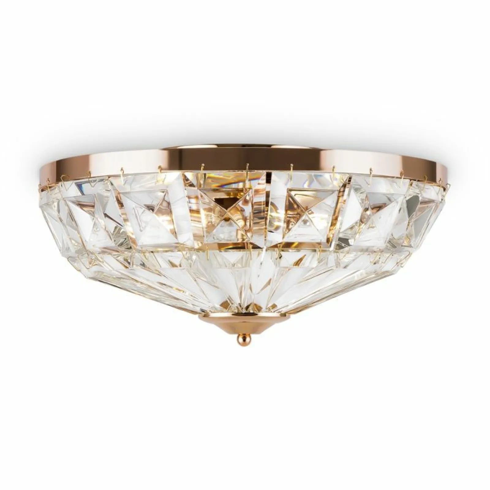 Sklep Kaja Lampa sufitowa z kryształkami, plafon ⌀39,6cm MOD094CL-04G FACET* Plafony Nowoczesne