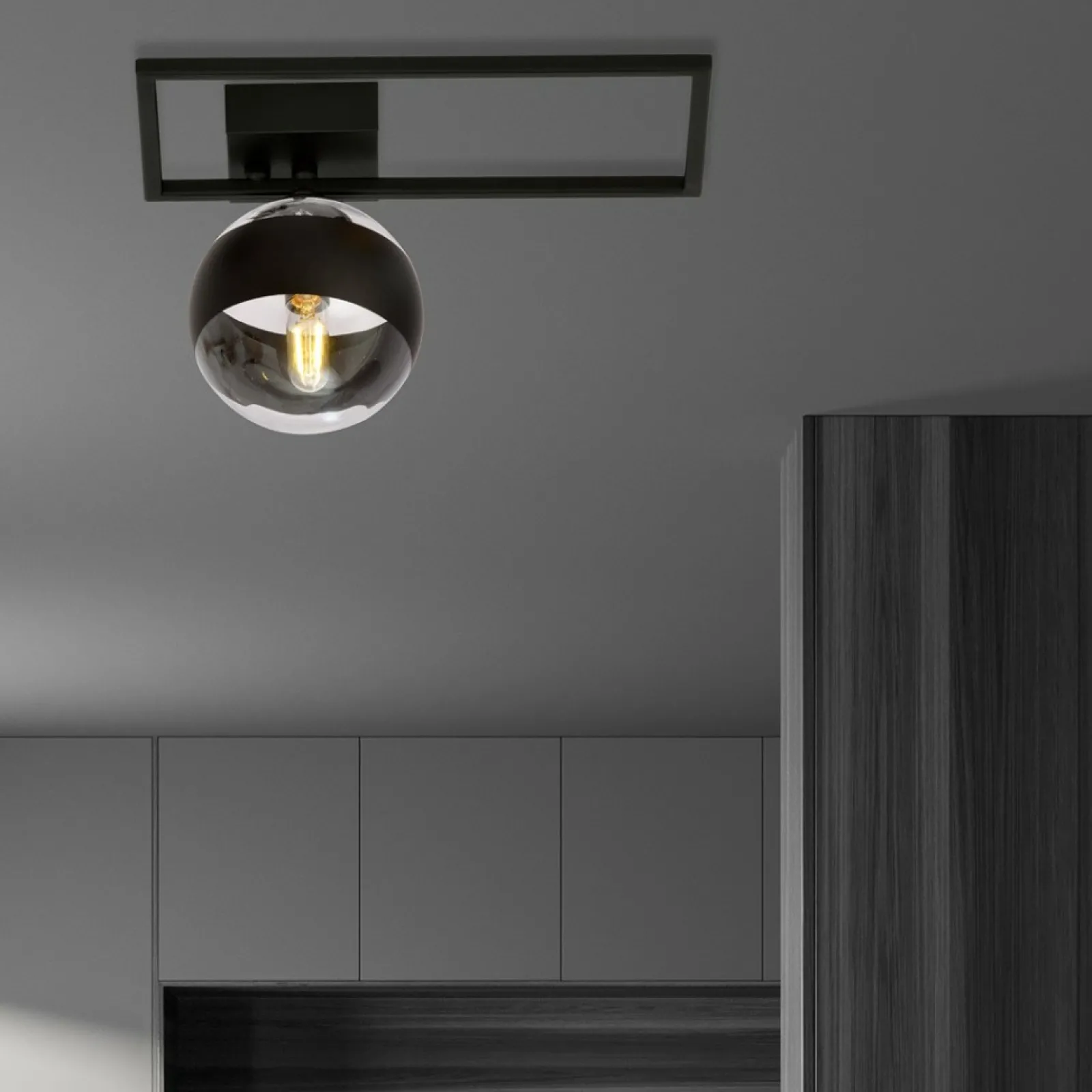 Sklep Kaja Lampa sufitowa z metalową ramką, do holu 1132/1D IMAGO | Kaja* Plafony Nowoczesne