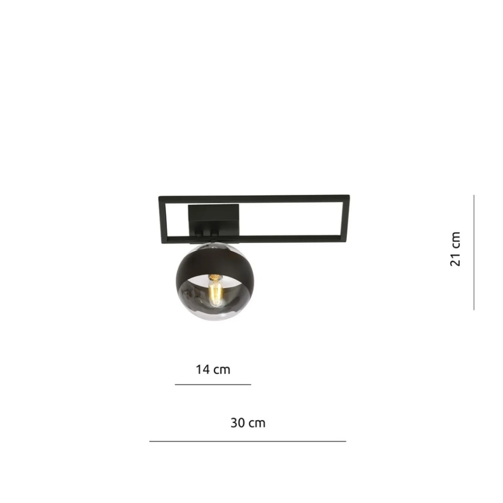 Sklep Kaja Lampa sufitowa z metalową ramką, do holu 1132/1D IMAGO | Kaja* Plafony Nowoczesne