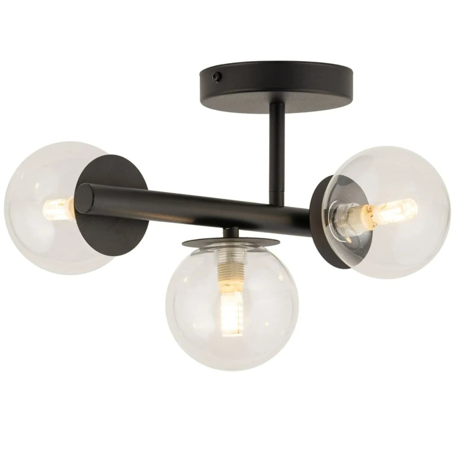 New Lampa sufitowa z transparentnymi kloszami SIG 40794 z serii AVOLA Żyrandole Nowoczesne