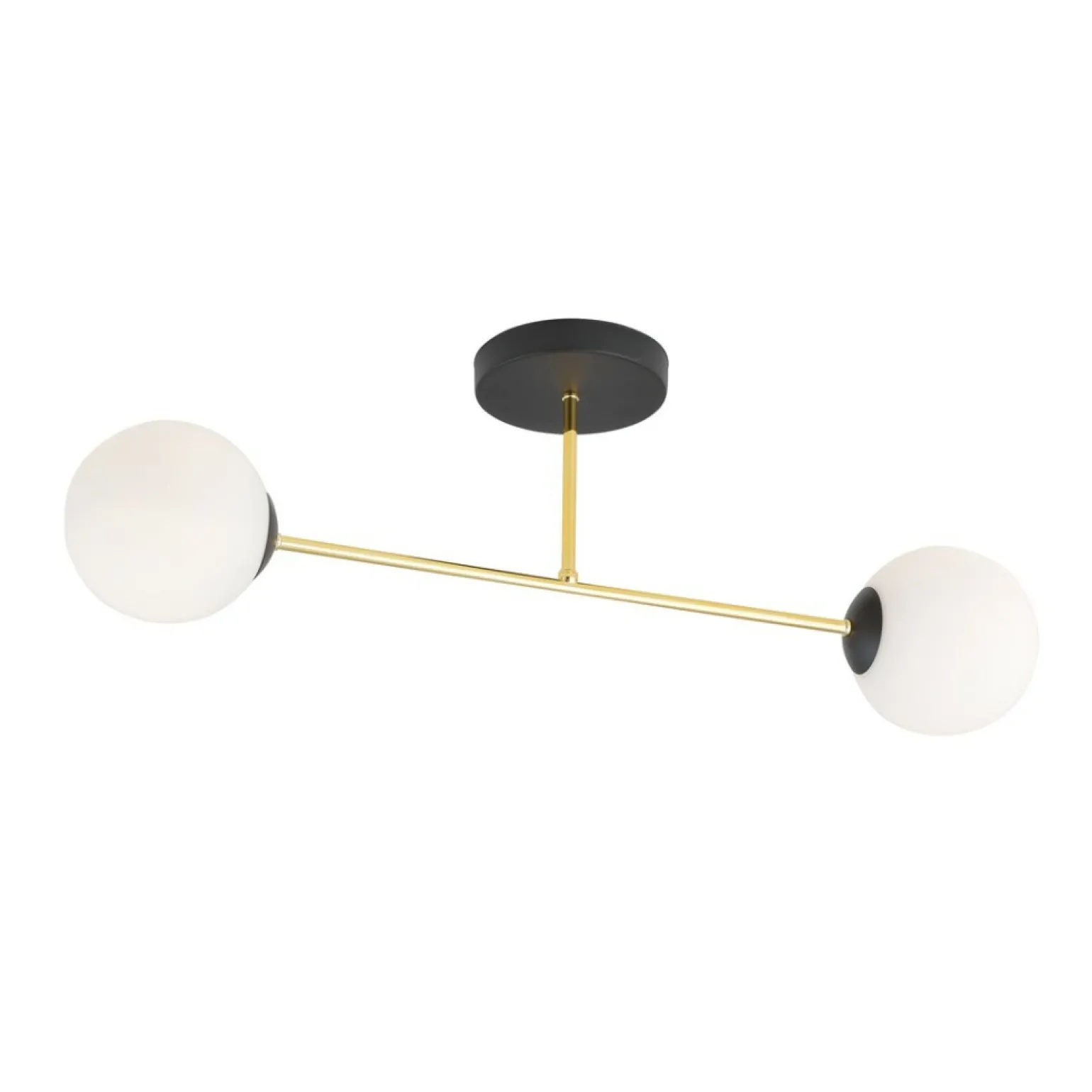 Cheap Lampa sufitowa ze złotymi elementami 1233/2 z serii MAGNUM | Kaja Żyrandole Nowoczesne