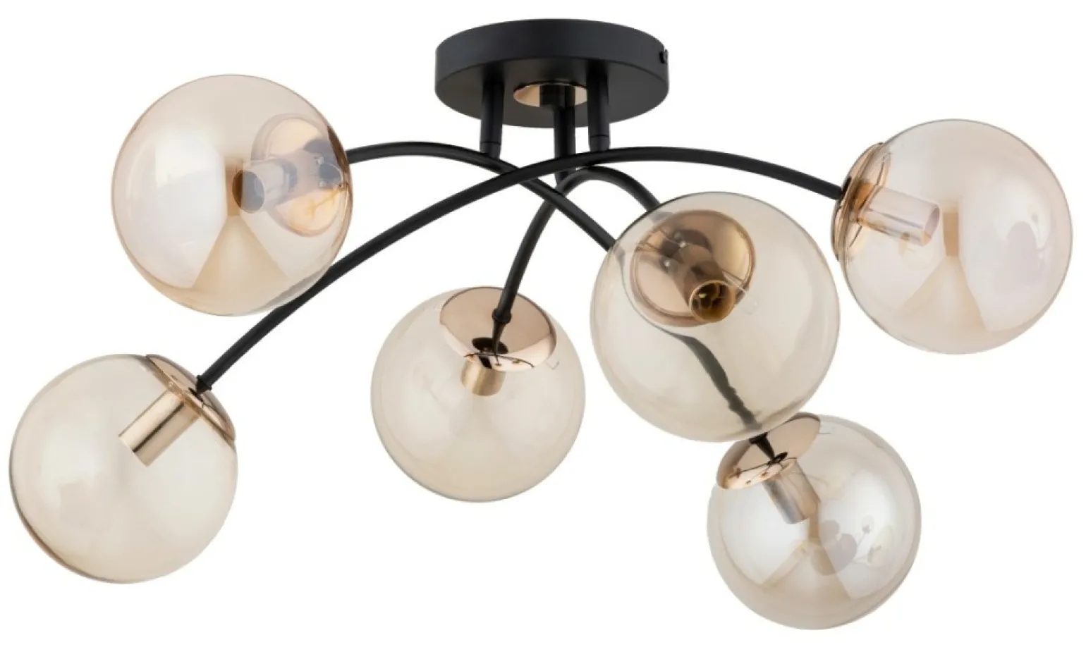 Shop Lampa sufitowa ze złotymi podkloszami AL 63253 z serii BLASKO | Kaja Oświetlenie Żyrandole Nowoczesne