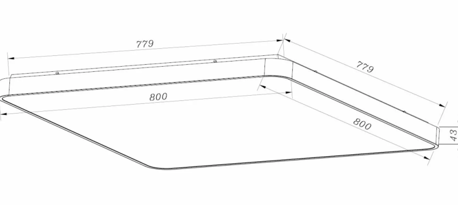Sklep Kaja Lampa sufitowa złoty plafon LED CL12100007-GD SIERRA | Kaja* Lampy Led | Plafony Nowoczesne