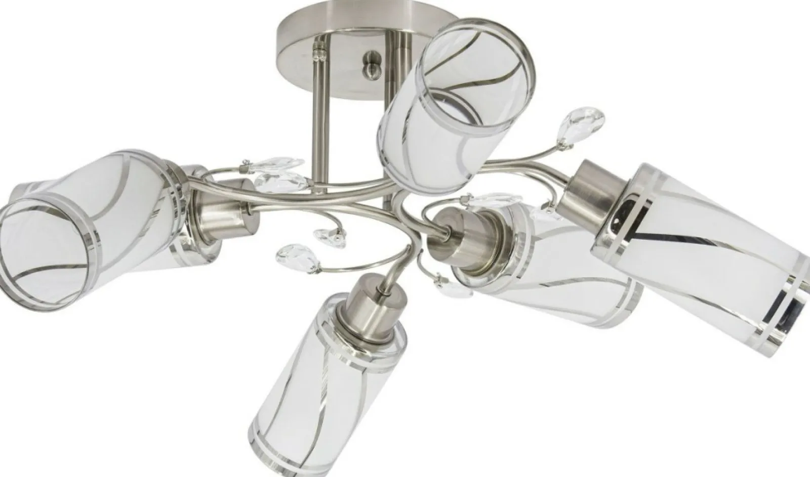 Sklep Kaja Lampa szklana z białymi matowymi kloszami 8267/6 19BT | Kaja* Randole Tradycyjne
